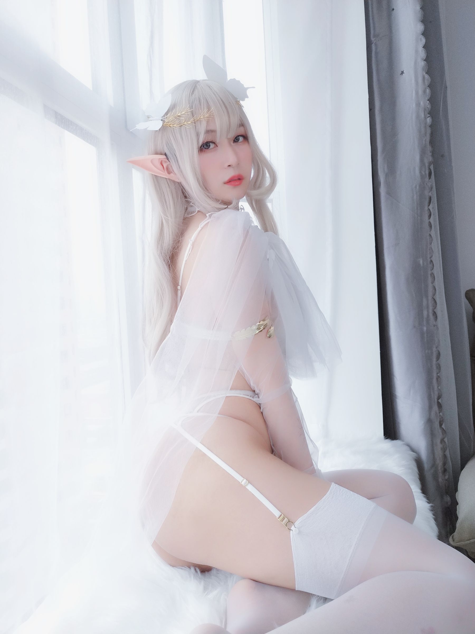 Coser小姐姐白银81《纯白精灵》插图8