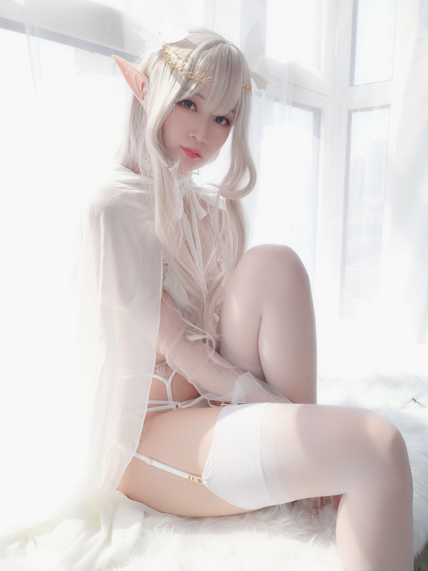 Coser小姐姐白银81《纯白精灵》插图2