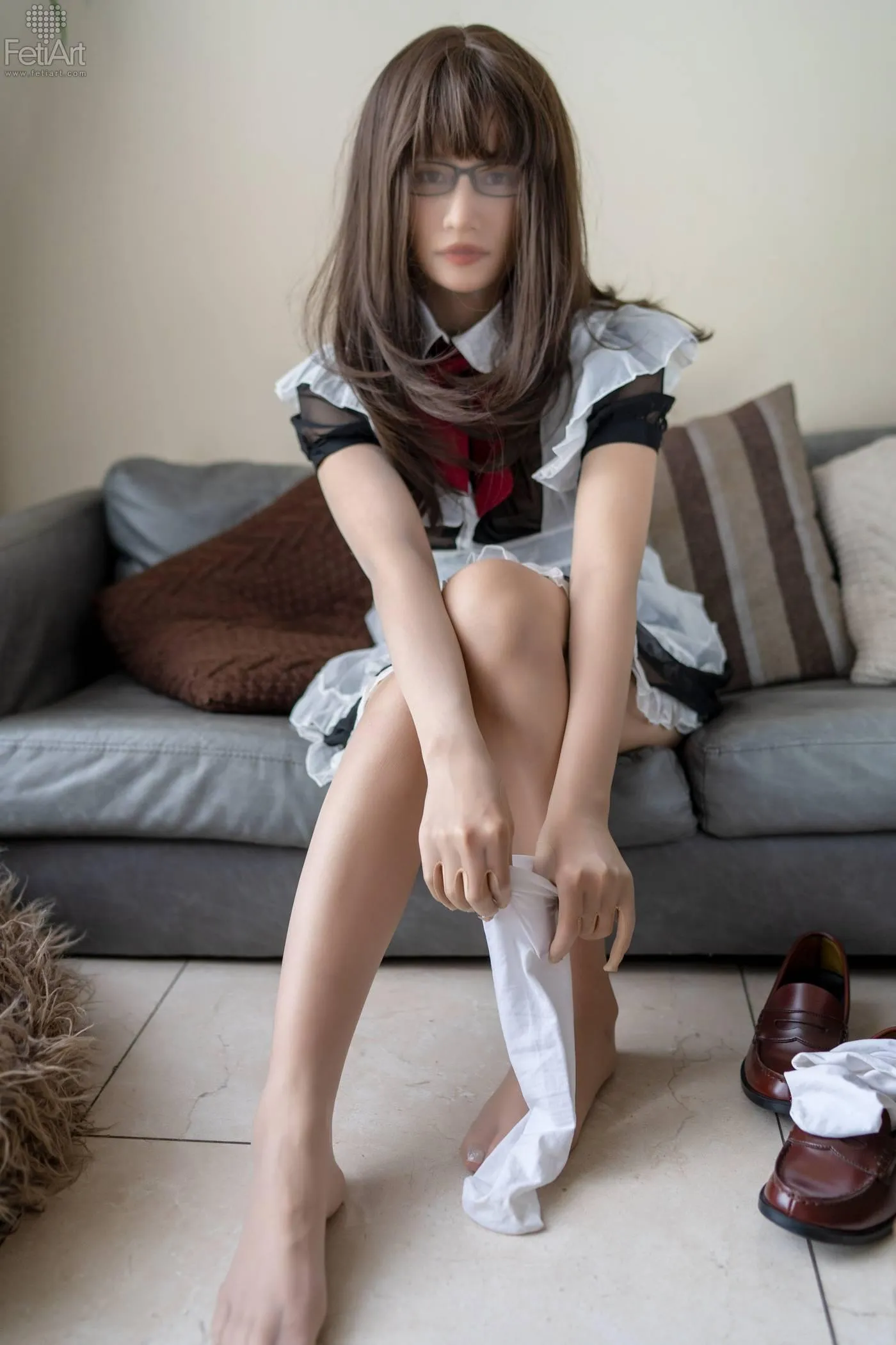 [FetiArt尚物集]NO.00048 Pantyhose Encasement Maid MODEL-Jasmine[39P]插图3