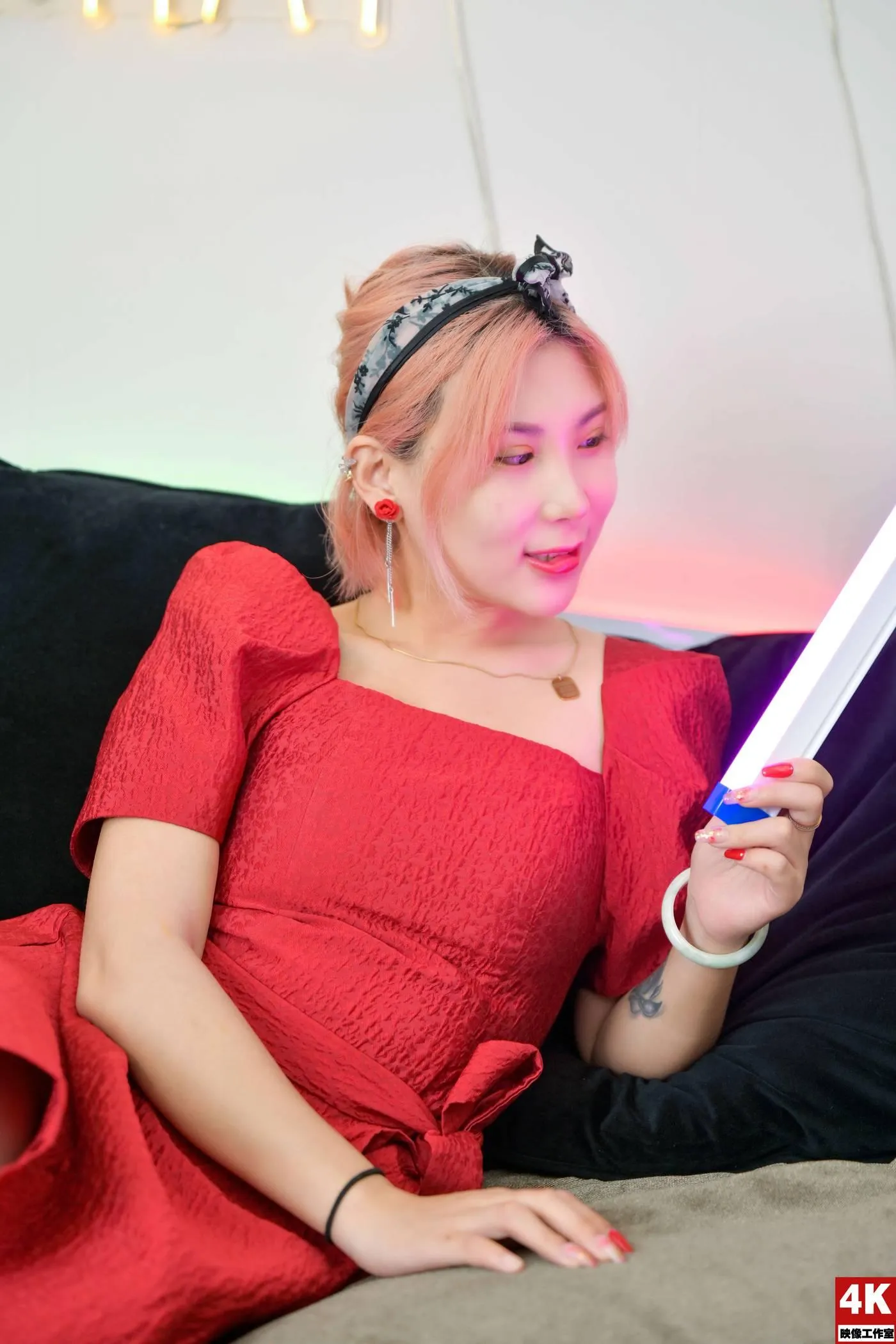 [Ligui丽柜]2022.08.17 氛围灯下的肉丝 小發[80P]插图8