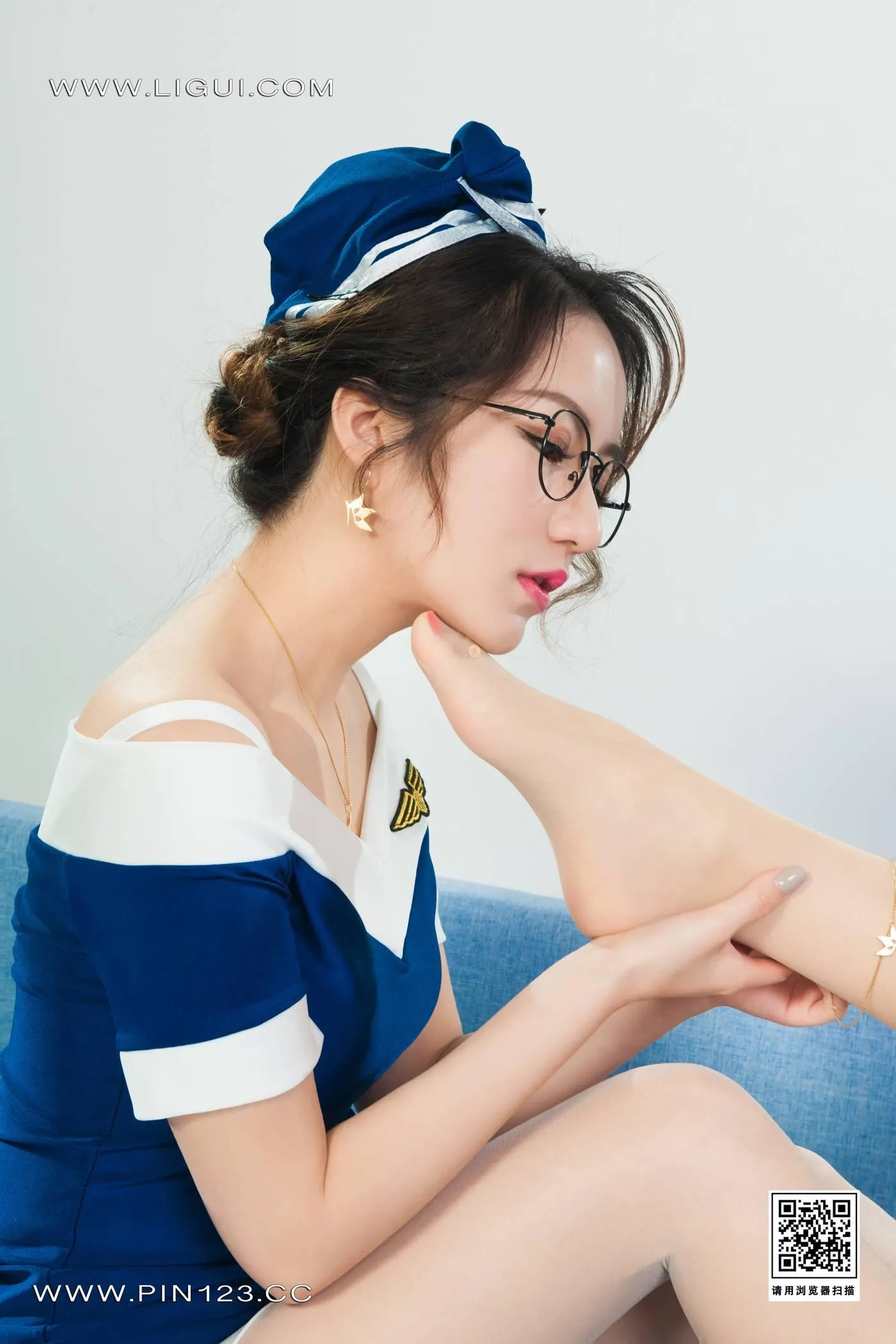 [Ligui丽柜]2022.11.11 双生花-空中丝欲 汐汐＆心心[98P]插图