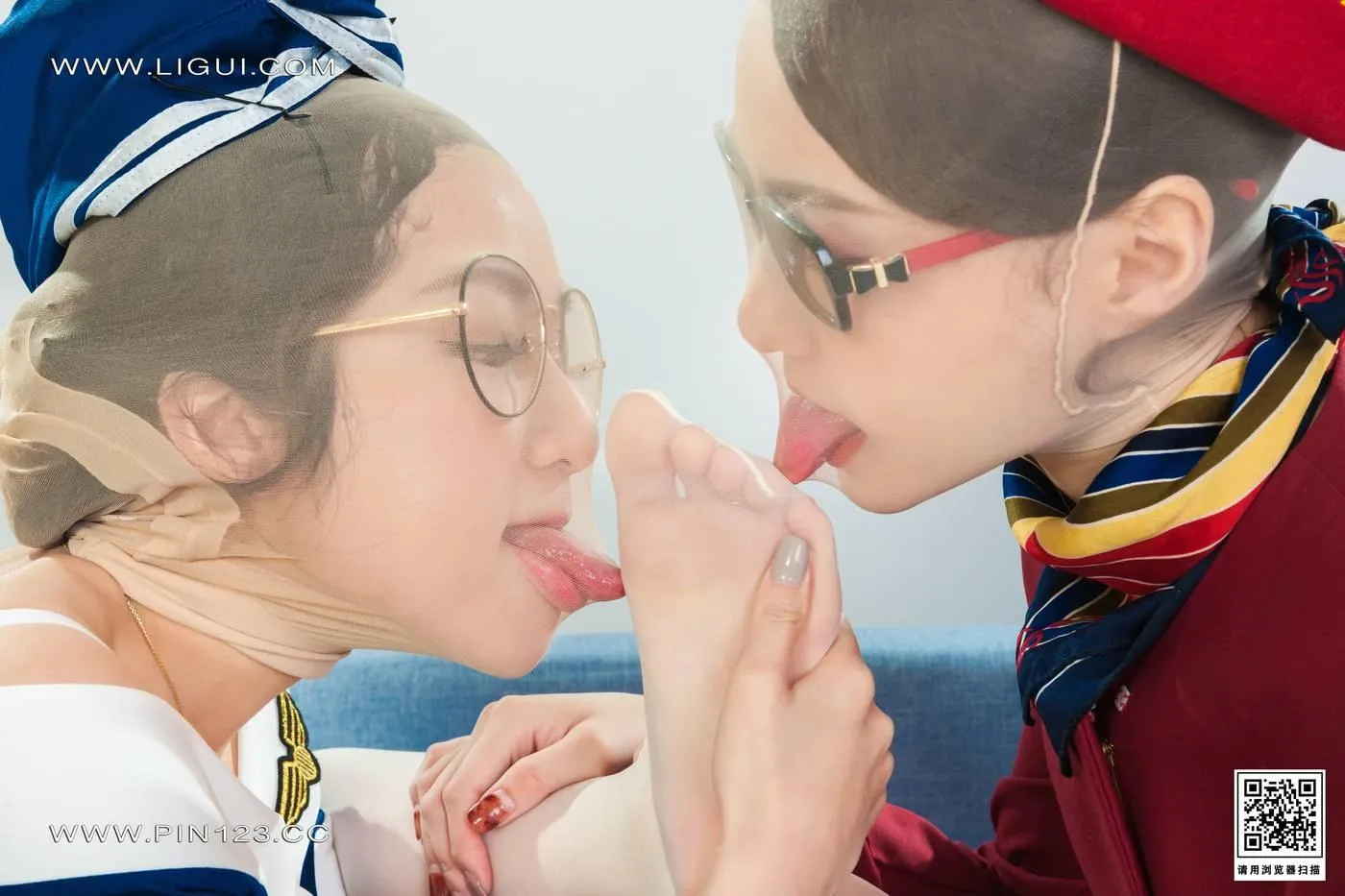 [Ligui丽柜]2022.11.11 双生花-空中丝欲 汐汐＆心心[98P]插图1