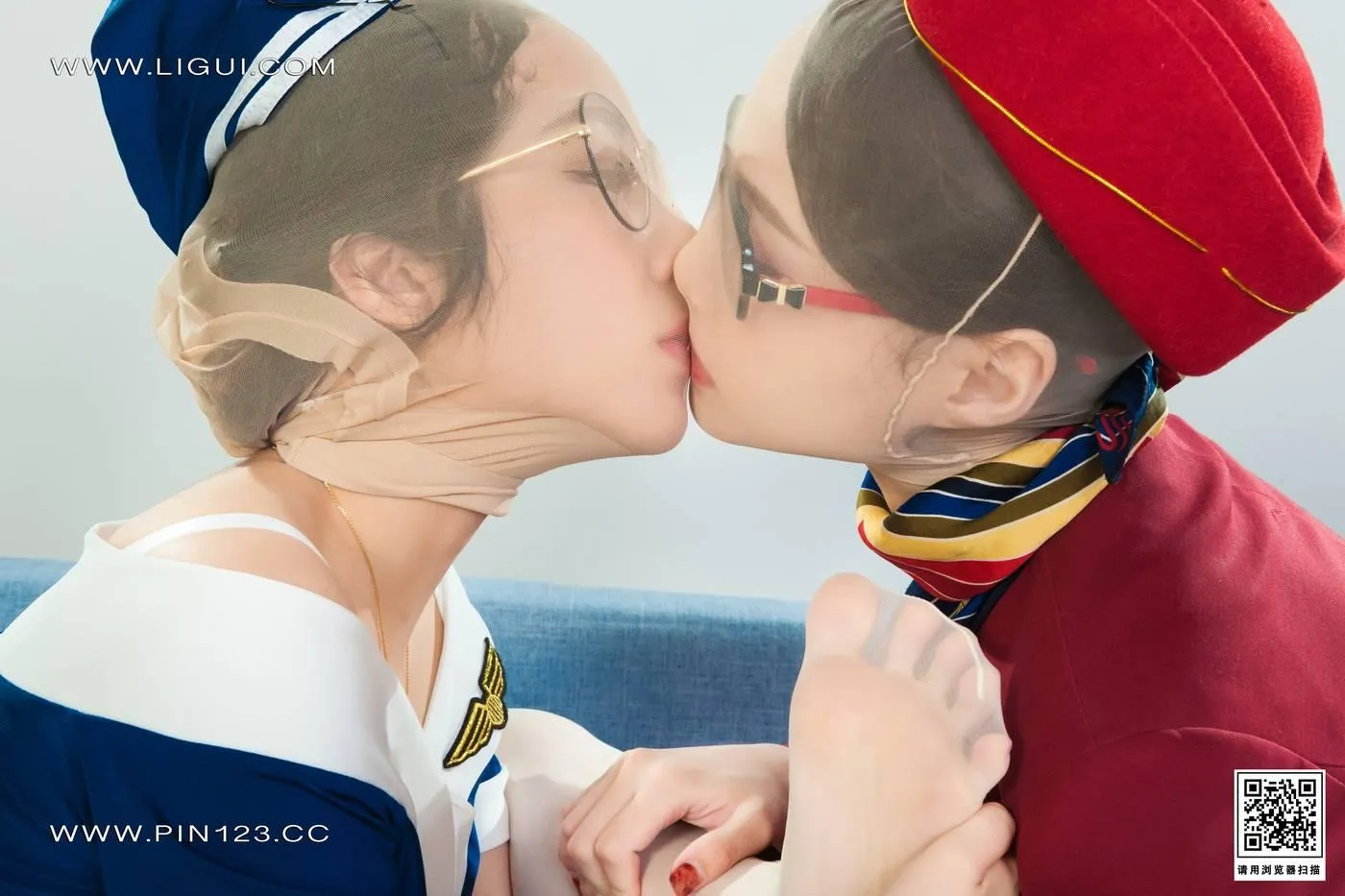 [Ligui丽柜]2022.11.11 双生花-空中丝欲 汐汐＆心心[98P]插图2