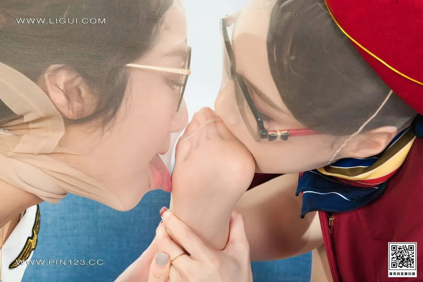 [Ligui丽柜]2022.11.11 双生花-空中丝欲 汐汐＆心心[98P]插图6
