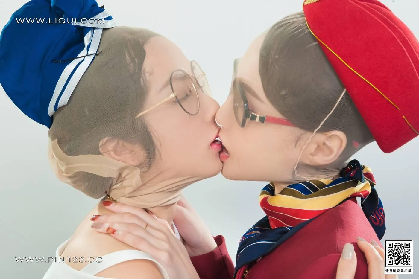 [Ligui丽柜]2022.11.11 双生花-空中丝欲 汐汐＆心心[98P]插图4