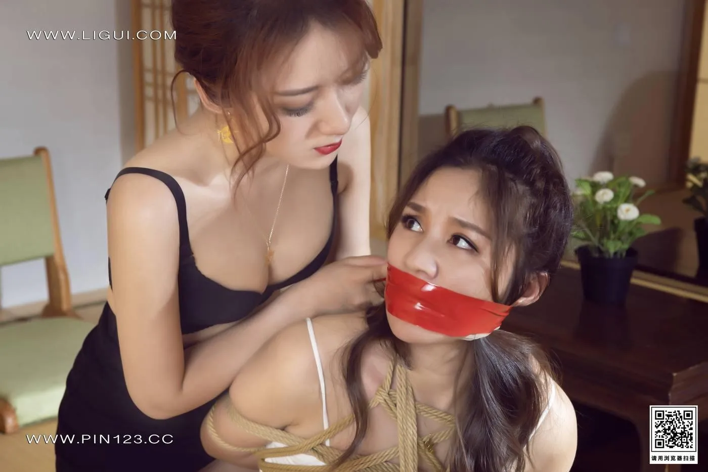 [Ligui丽柜]2022.07.01《私人定制-女教练的遭遇》英子&汐汐[66P]插图9
