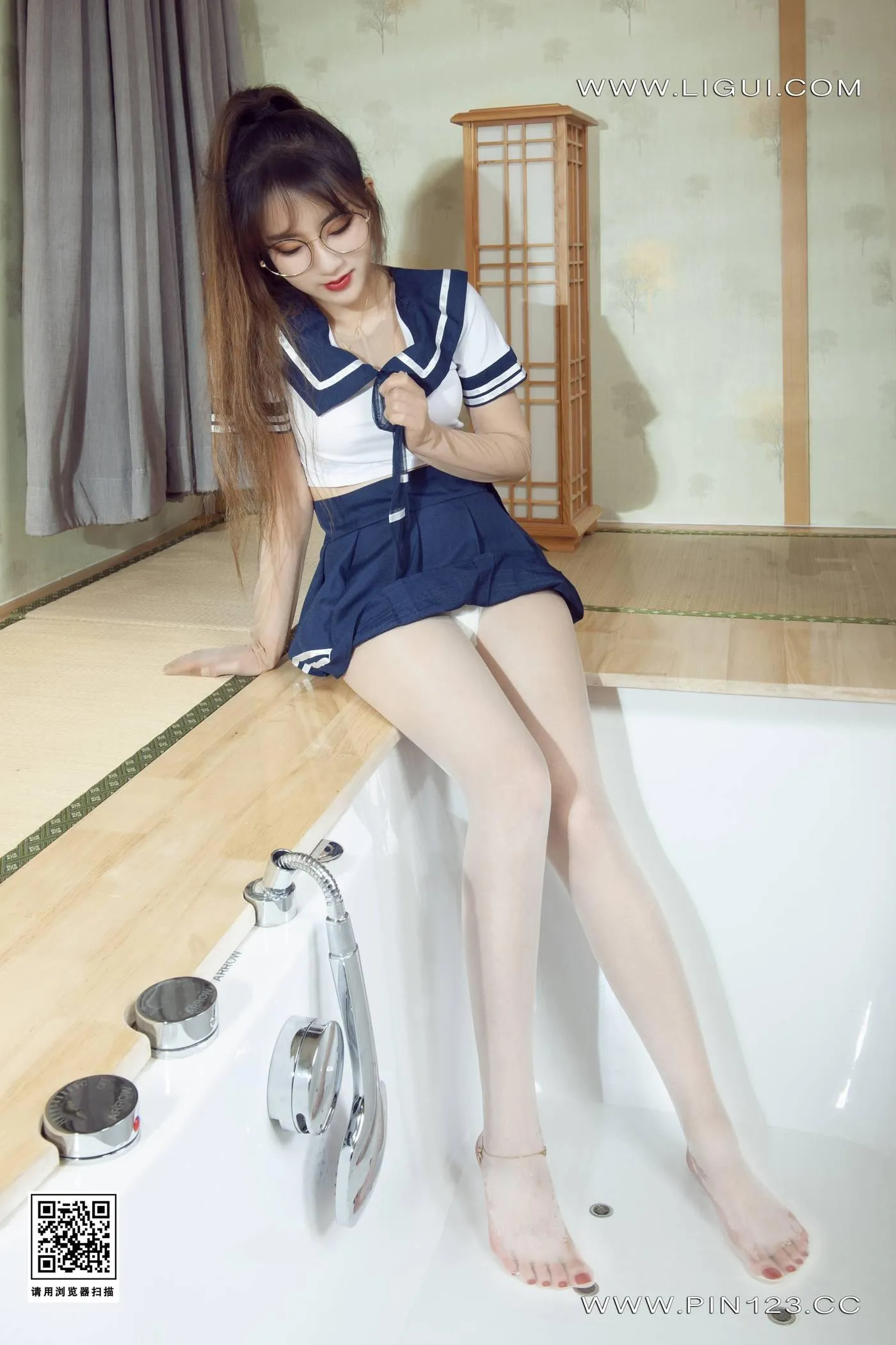 [Ligui丽柜]2022.09.05 香浴丝颜 汐汐[76P]插图1