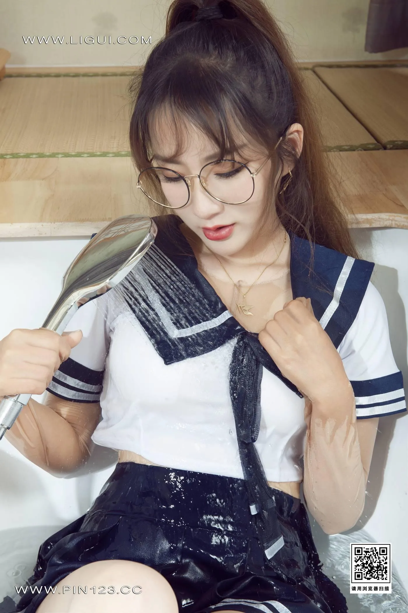 [Ligui丽柜]2022.09.05 香浴丝颜 汐汐[76P]插图4
