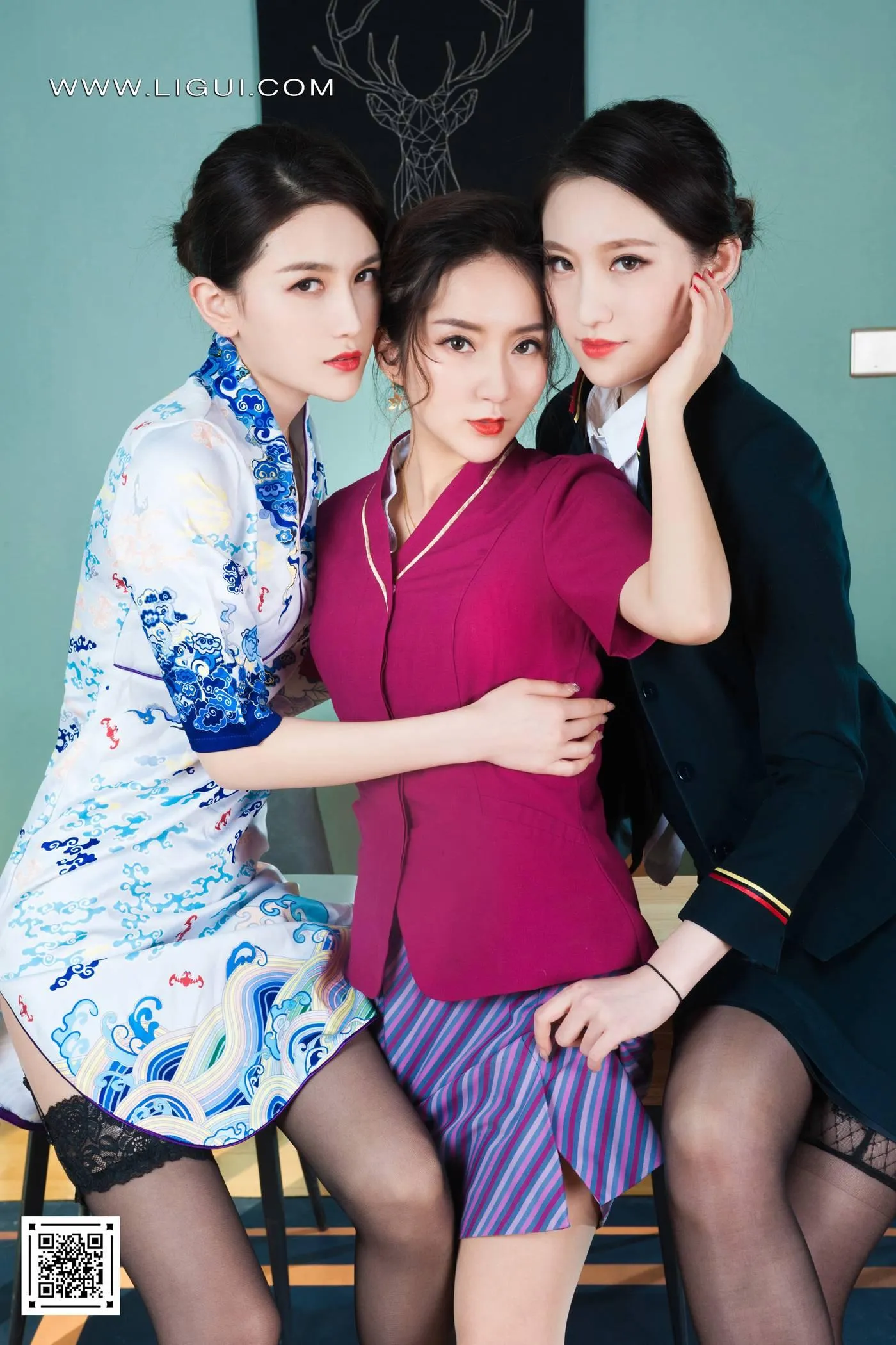 [Ligui丽柜]2022.05.02《三生三丝》阳阳&安娜&汐汐[81P]插图