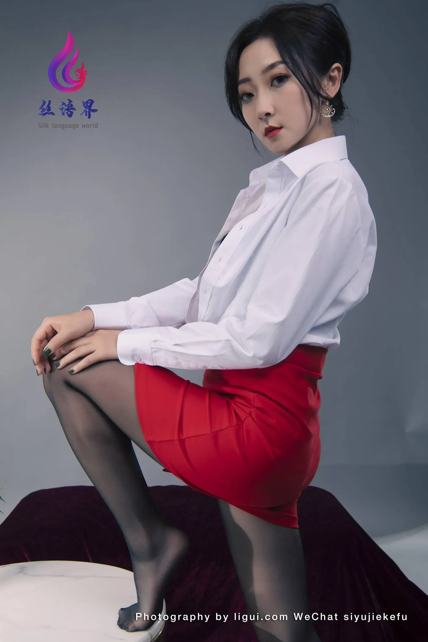 [Ligui丽柜]2022.04.27《那一抹红色》愉心[58P]插图7