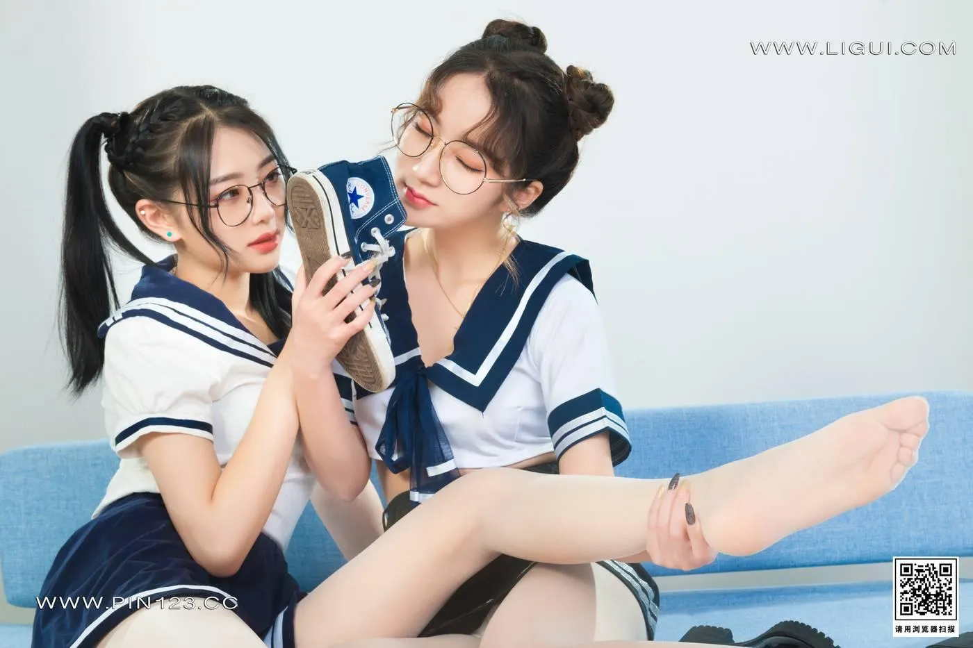 [Ligui丽柜]2022.09.16 双生花-紧缚花季 小智贤&汐汐[91P]插图6