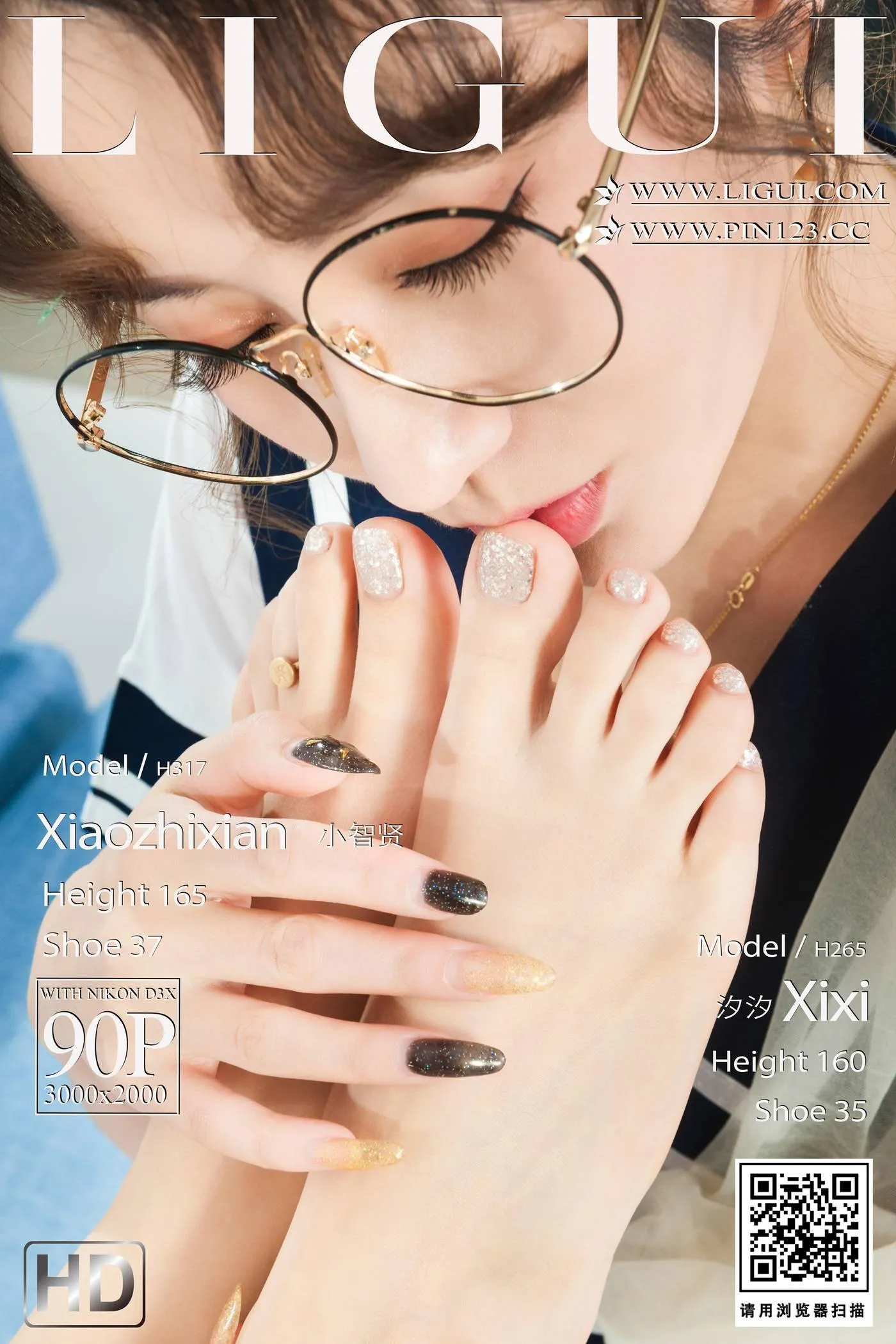 [Ligui丽柜]2022.09.16 双生花-紧缚花季 小智贤&汐汐[91P]插图