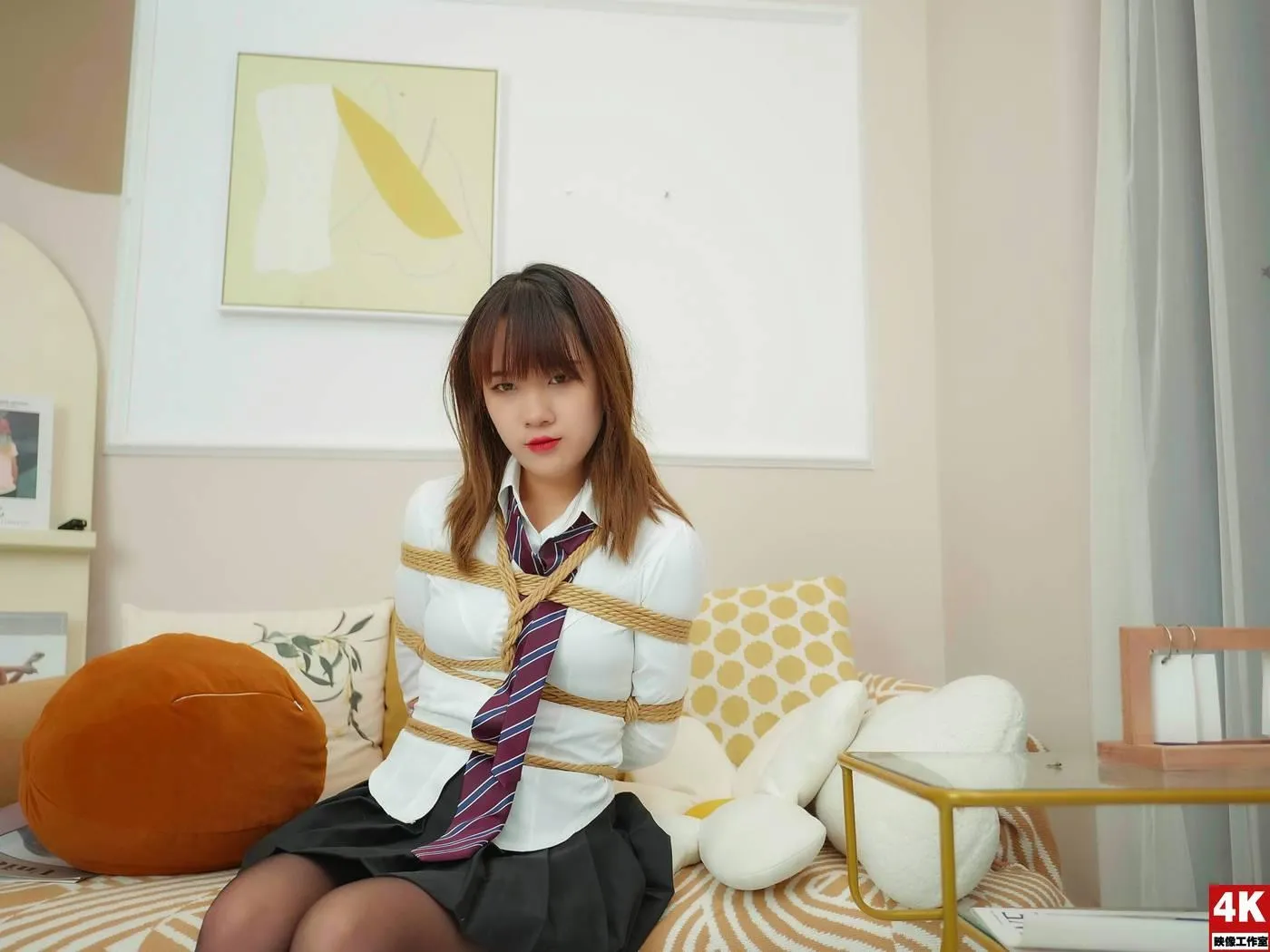 [Ligui丽柜]2022.09.16 你的JK女孩被绑起来 果果吖[54P]插图7