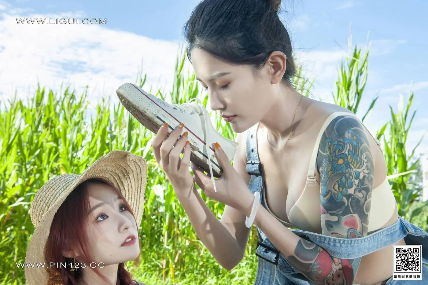 [Ligui丽柜]2022.08.04 七夕-田园春色 甜甜&心心[86P]插图2