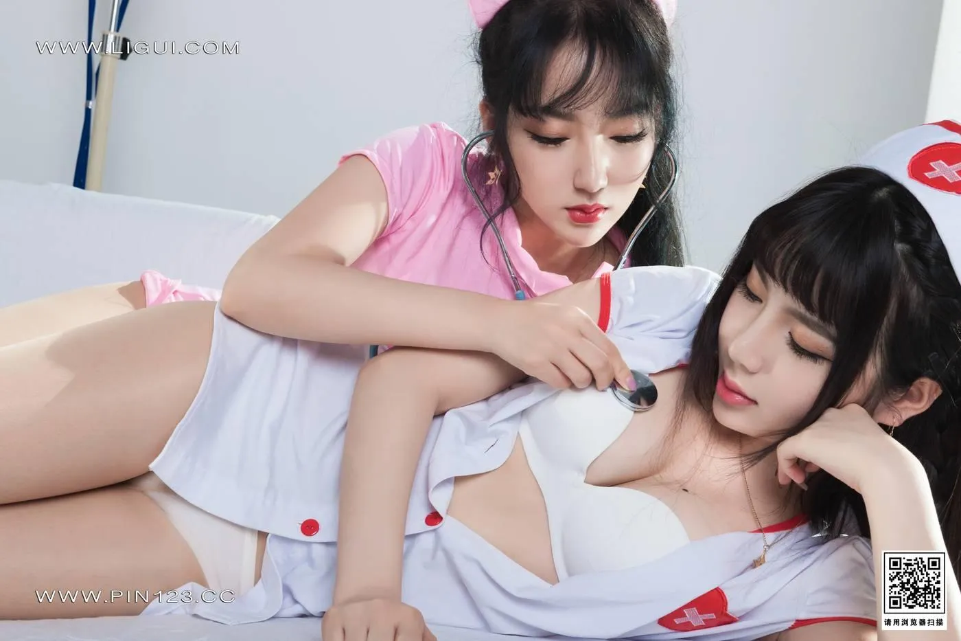 [Ligui丽柜]2022.06.17《双生花-诊室情丝》汐汐&小七[82P]插图