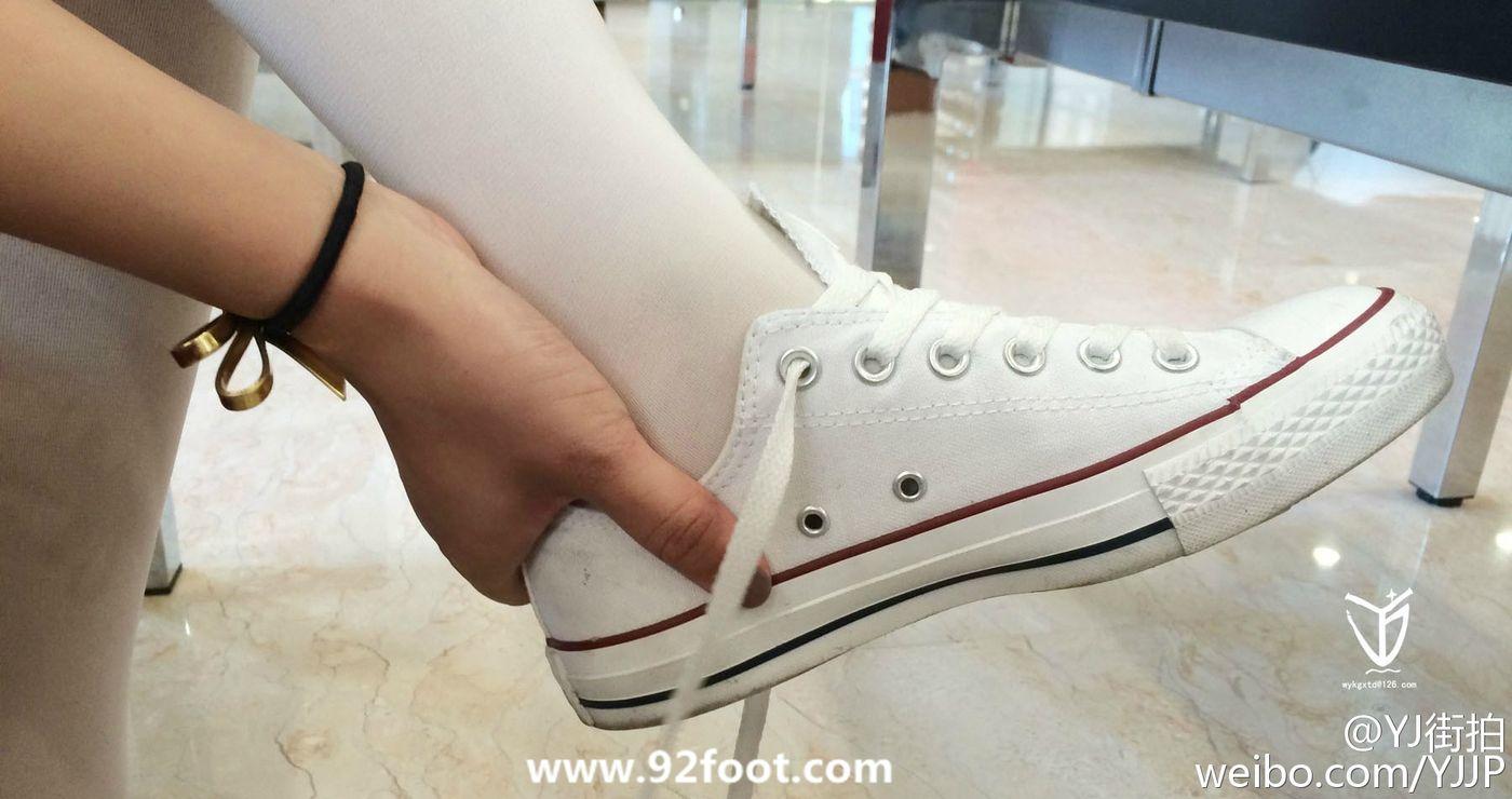 [YJ街拍] No.012 白丝帆布鞋 [31P]插图3