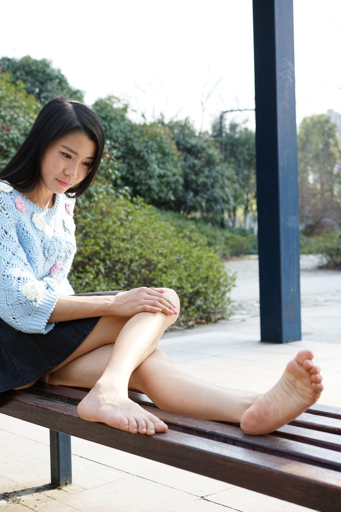 ecolog极品-No.023 可人的女子大秀白嫩足底 第一套 [139P]插图7