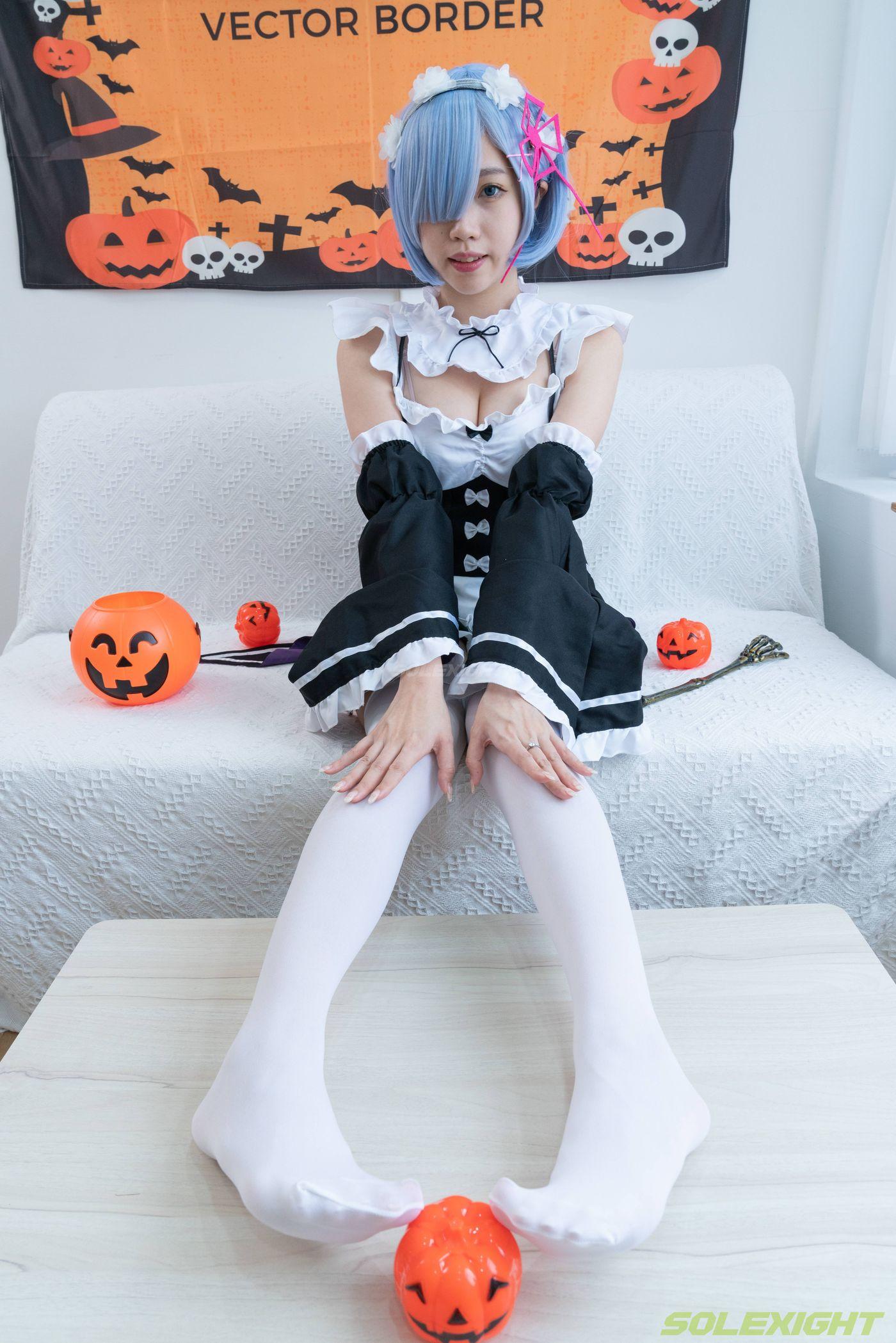[台湾solexight足控] 21-Neko-Socks 蕾姆白丝 [71P]插图