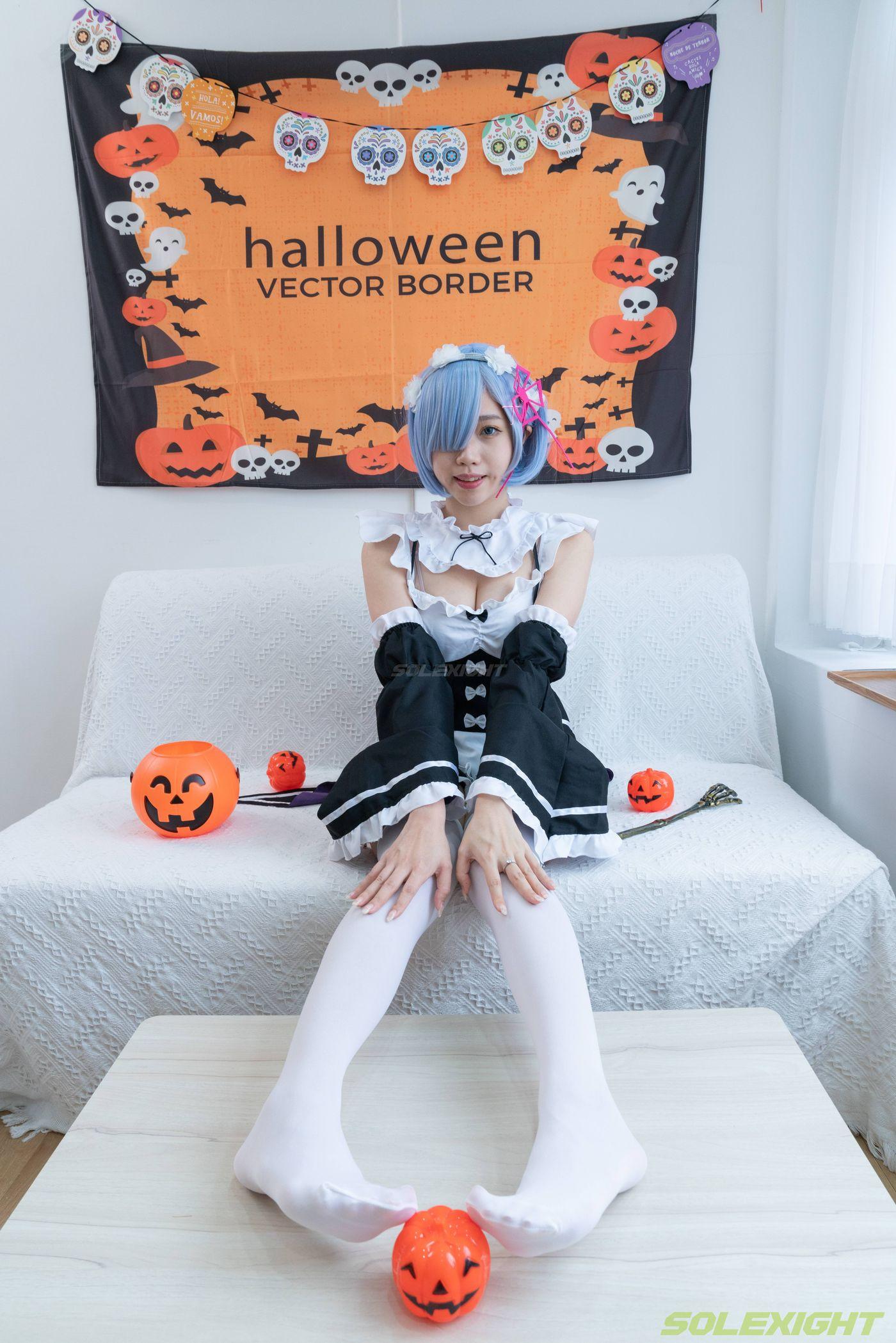 [台湾solexight足控] 21-Neko-Socks 蕾姆白丝 [71P]插图1