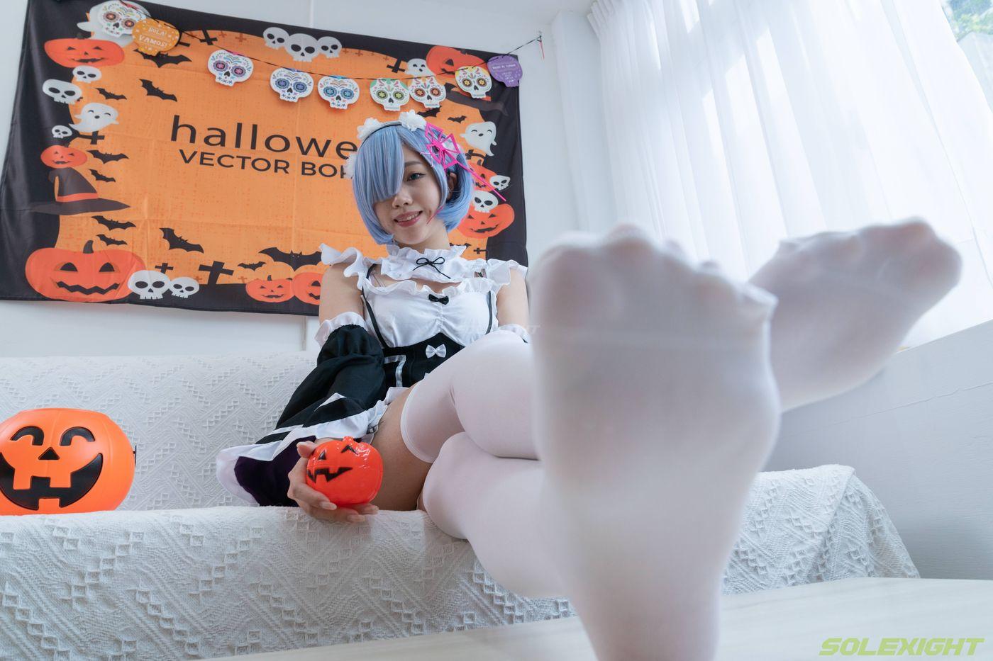 [台湾solexight足控] 21-Neko-Socks 蕾姆白丝 [71P]插图2