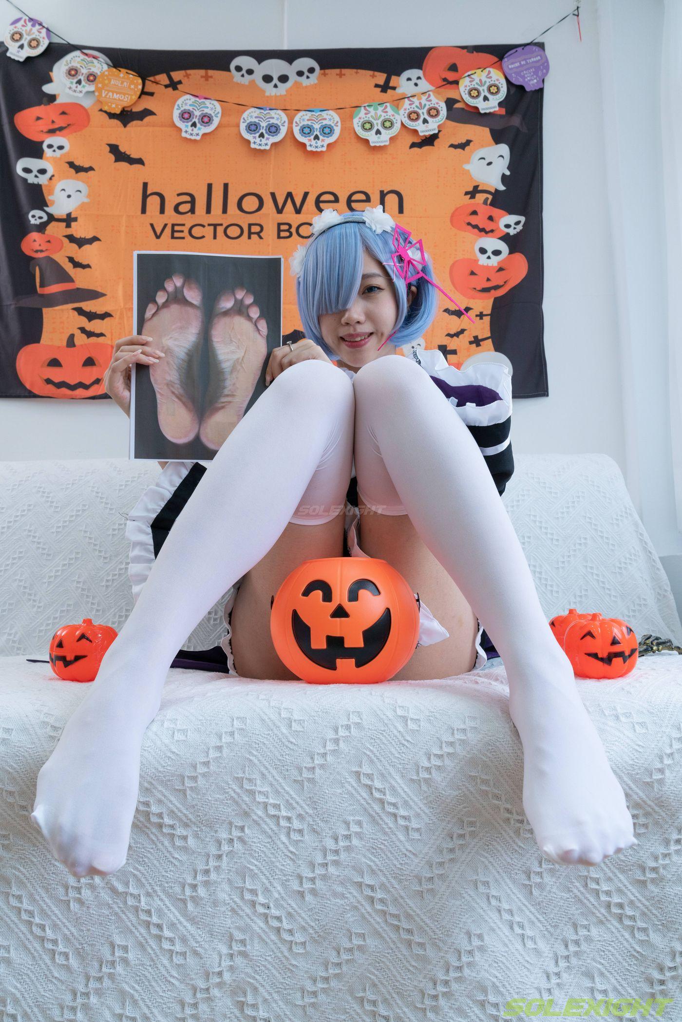 [台湾solexight足控] 21-Neko-Socks 蕾姆白丝 [71P]插图1