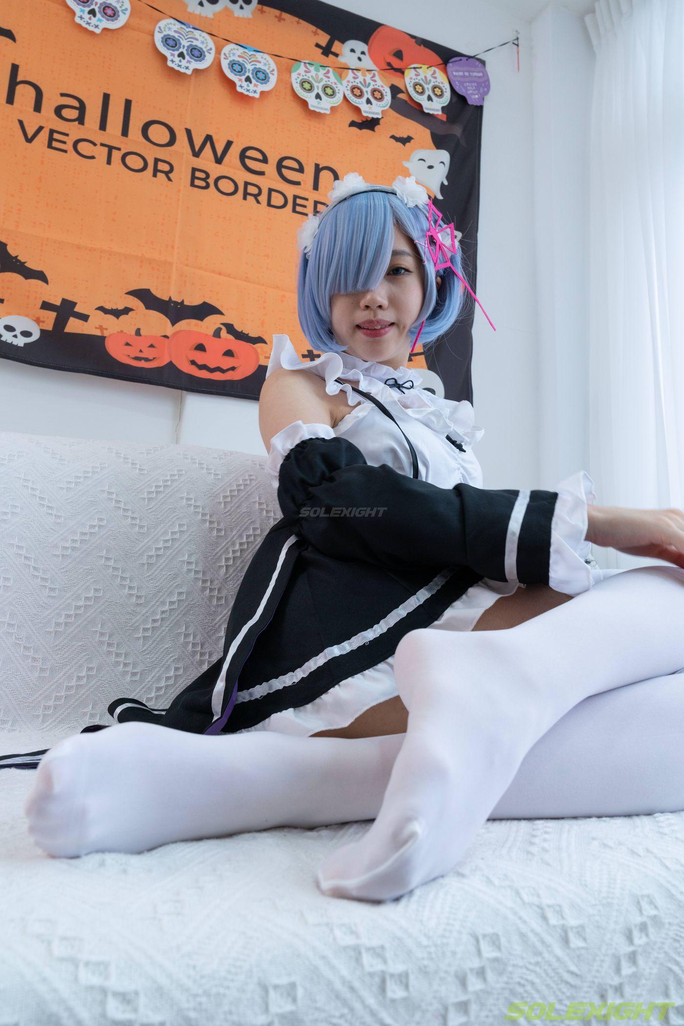 [台湾solexight足控] 21-Neko-Socks 蕾姆白丝 [71P]插图3
