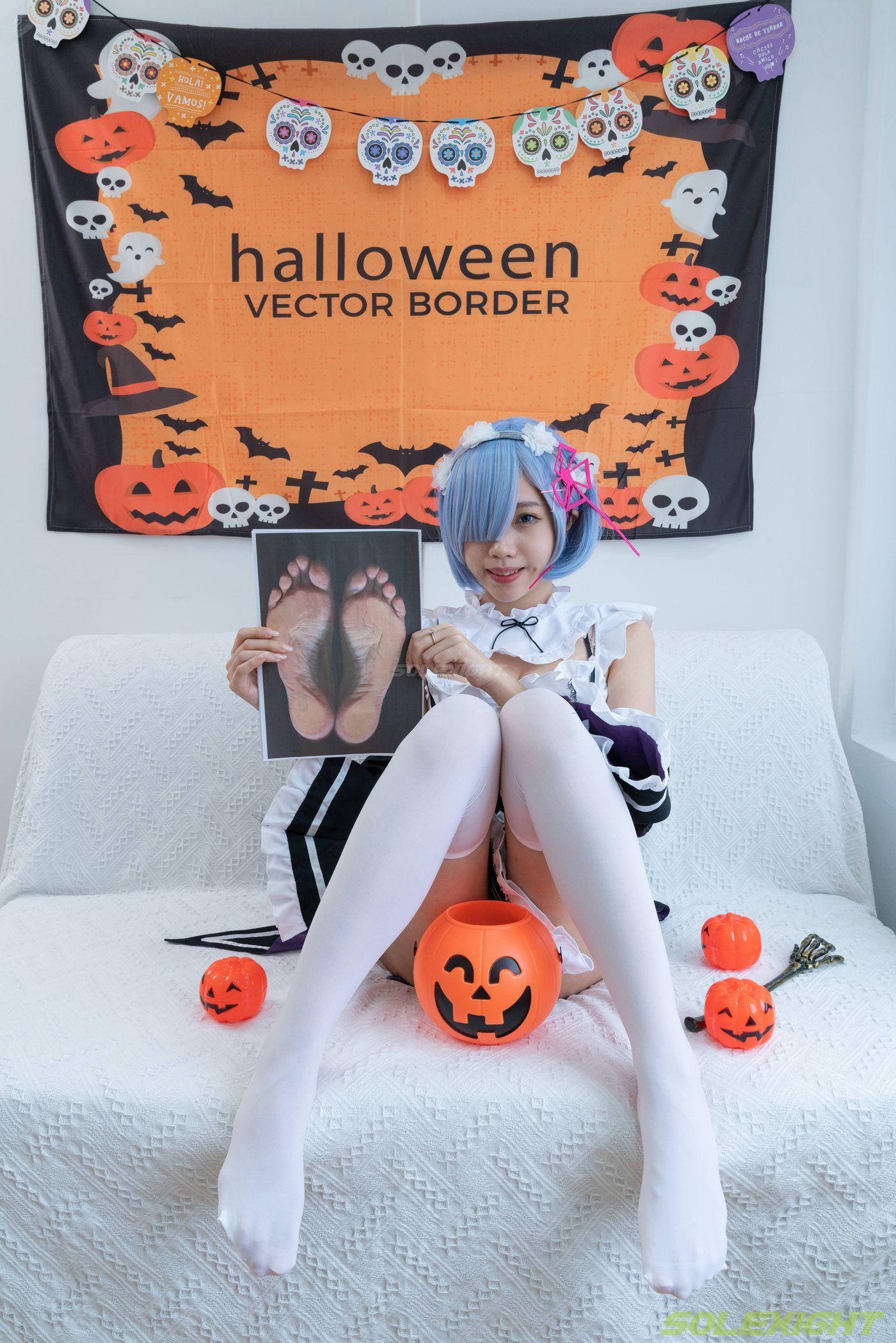 [台湾solexight足控] 21-Neko-Socks 蕾姆白丝 [71P]插图5