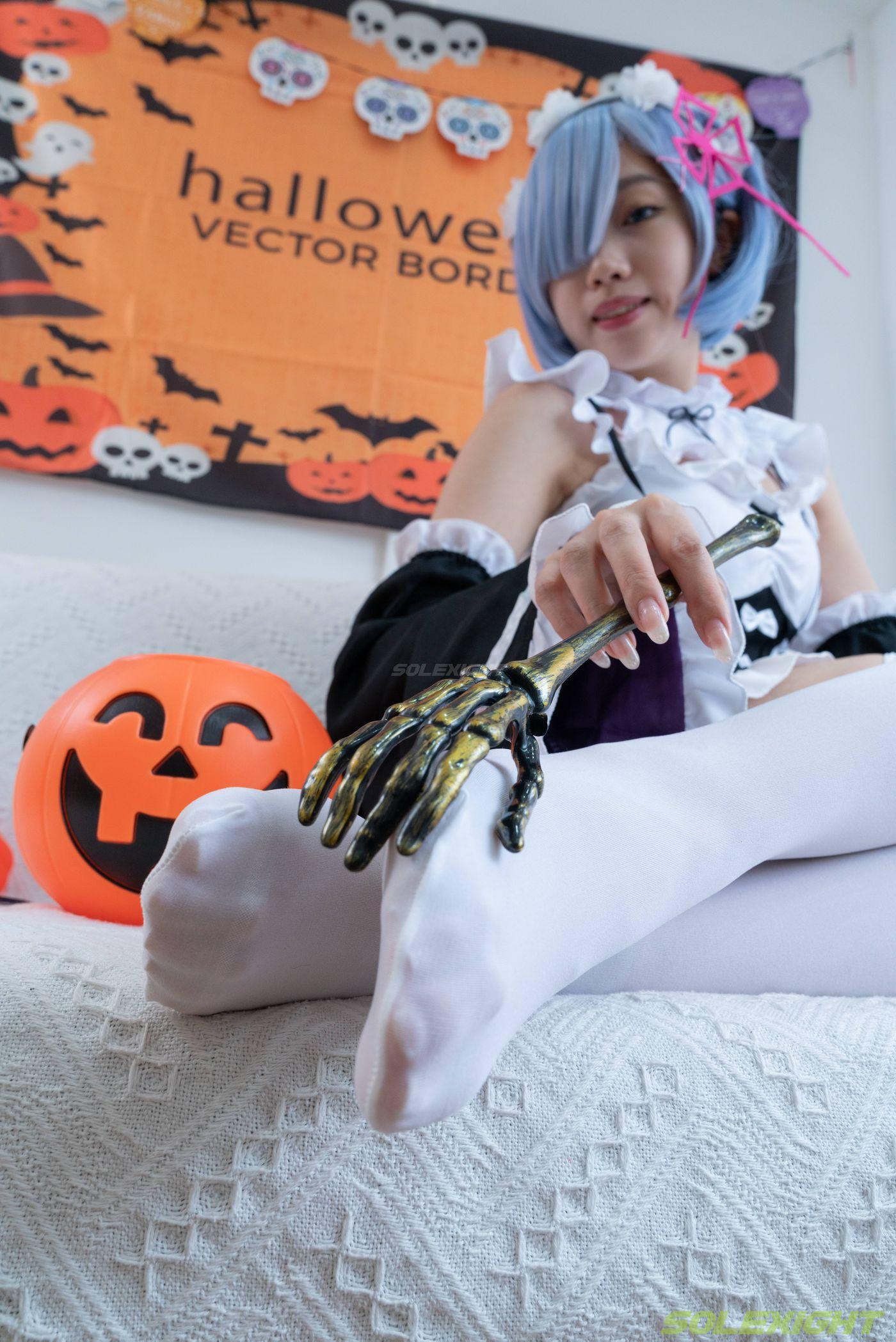 [台湾solexight足控] 21-Neko-Socks 蕾姆白丝 [71P]插图8