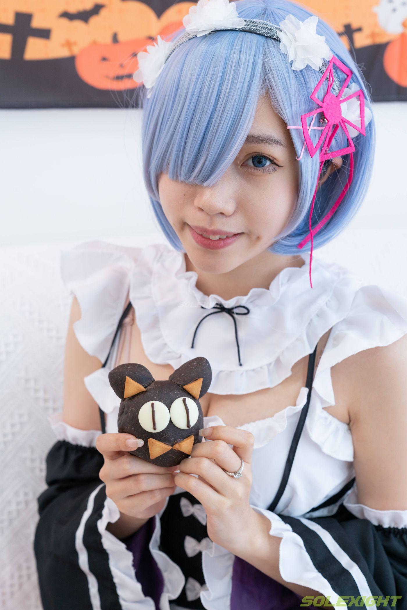 [台湾solexight足控] 21-Neko-Socks 蕾姆白丝 [71P]插图1