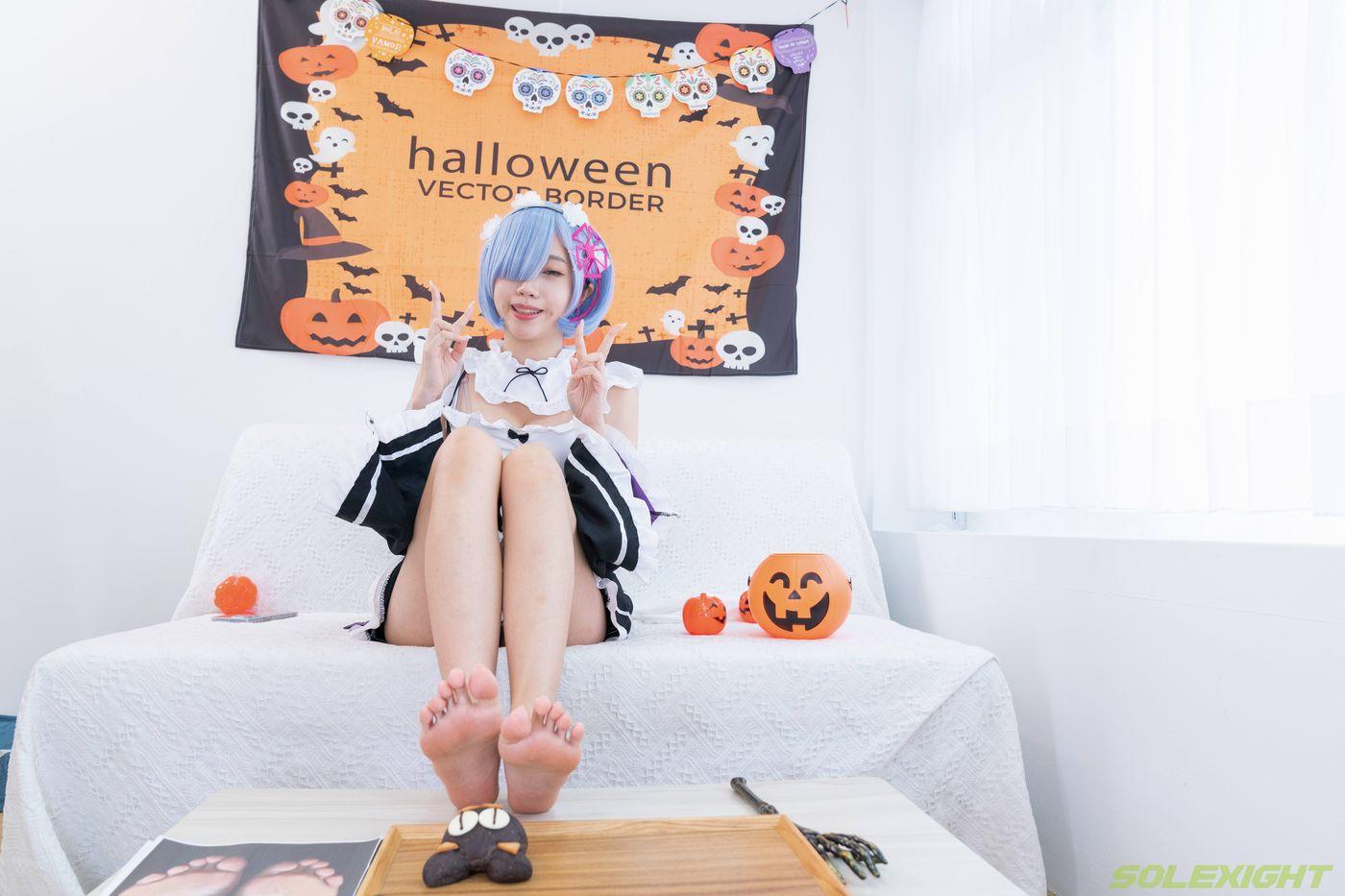 [台湾solexight足控] 21-Neko-Socks 蕾姆白丝 [71P]插图