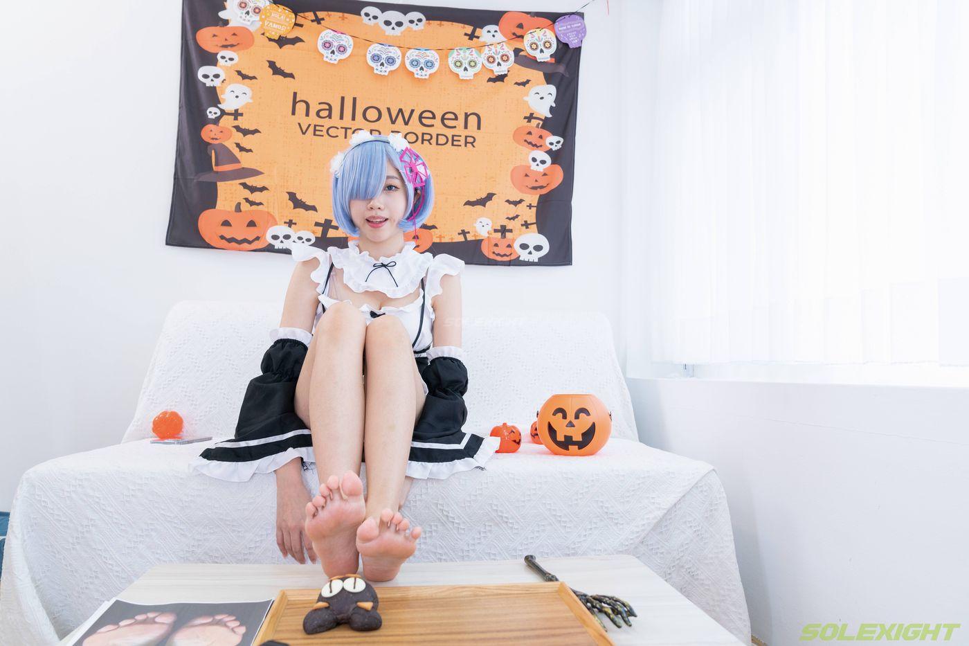 [台湾solexight足控] 21-Neko-Socks 蕾姆白丝 [71P]插图1