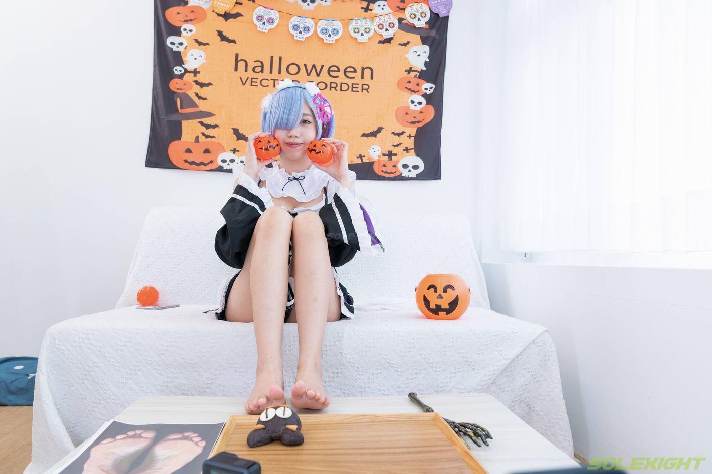 [台湾solexight足控] 21-Neko-Socks 蕾姆白丝 [71P]插图2