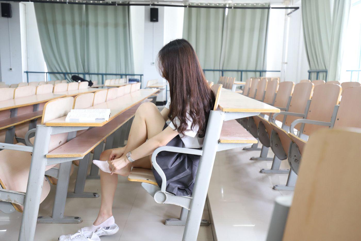 2019-11活动-大西瓜爱牙膏 2019-11月 X2 活动模特2 教室短裙船袜 [1][178P]插图9