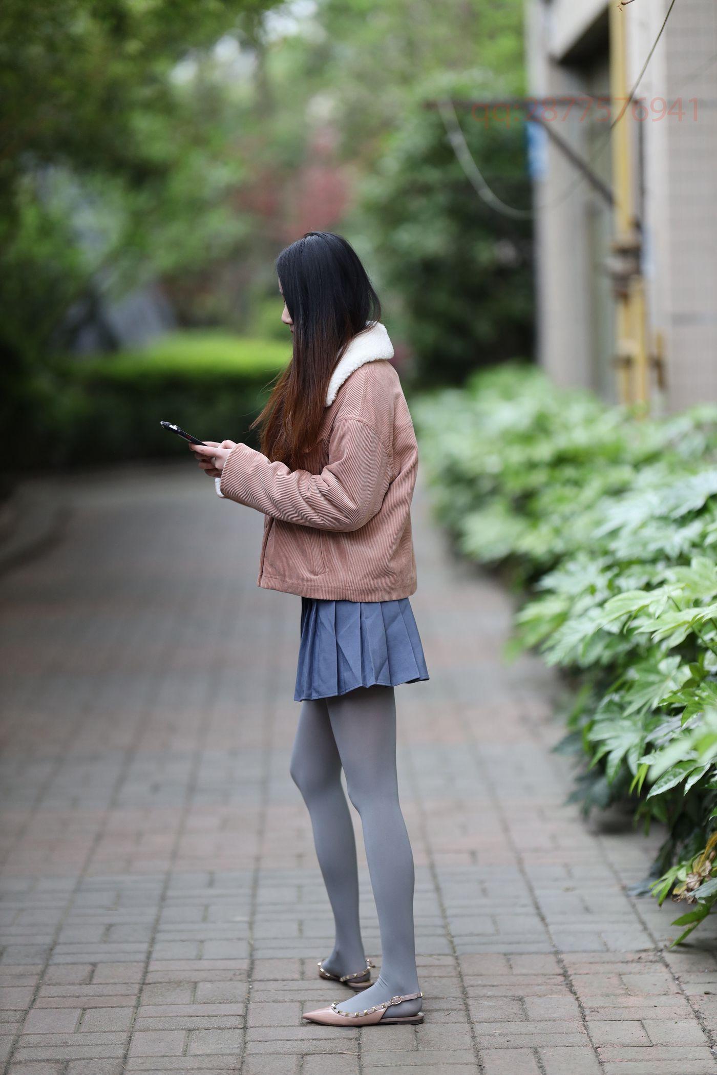 2020-11活动-大西瓜爱牙膏 2020年11月 04 短裙厚灰丝 [181P]插图