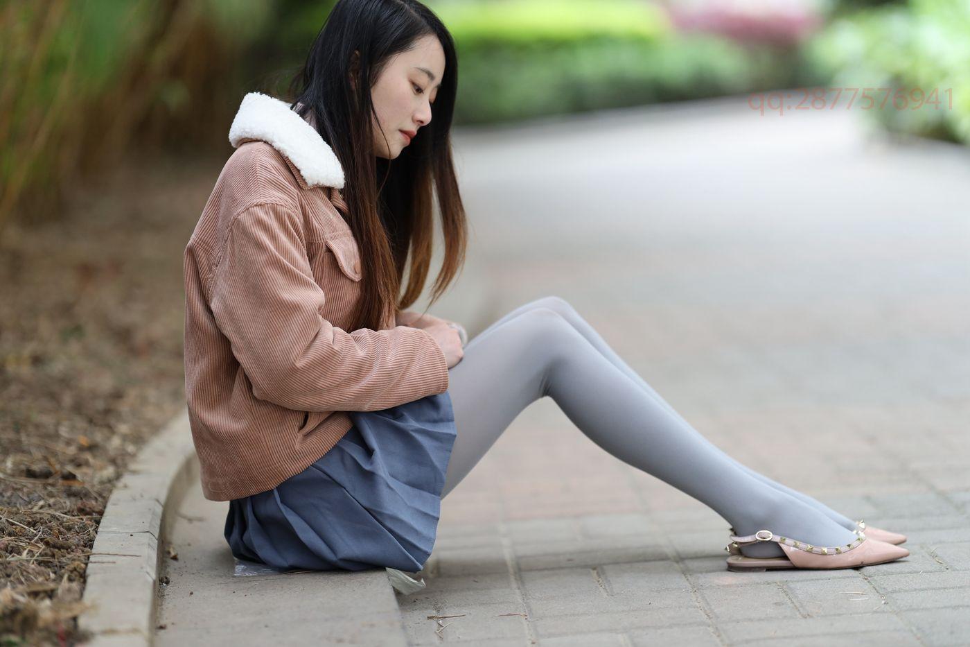 2020-11活动-大西瓜爱牙膏 2020年11月 04 短裙厚灰丝 [181P]插图4