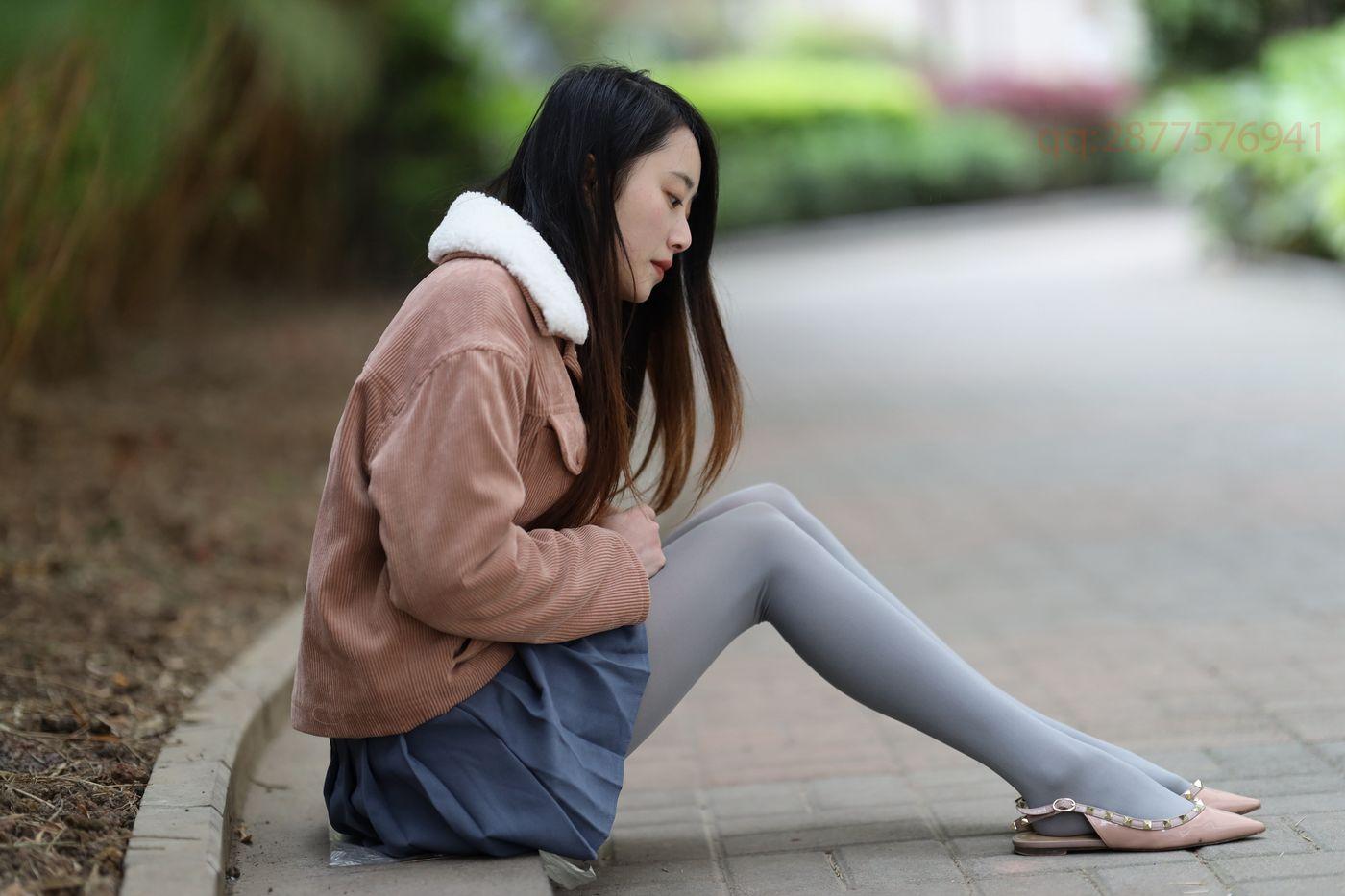 2020-11活动-大西瓜爱牙膏 2020年11月 04 短裙厚灰丝 [181P]插图5
