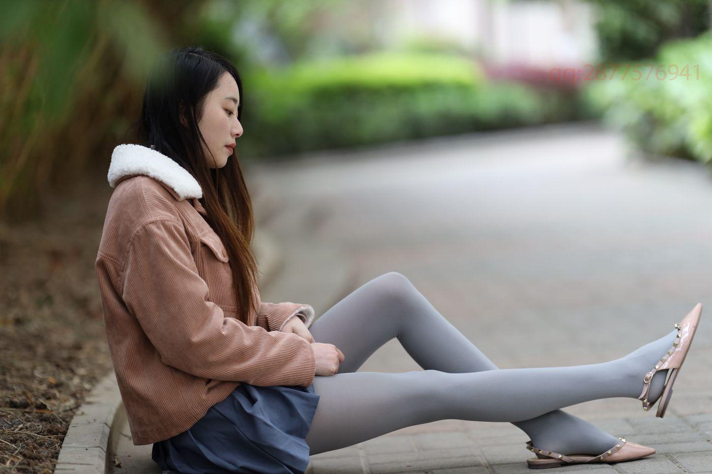 2020-11活动-大西瓜爱牙膏 2020年11月 04 短裙厚灰丝 [181P]插图6