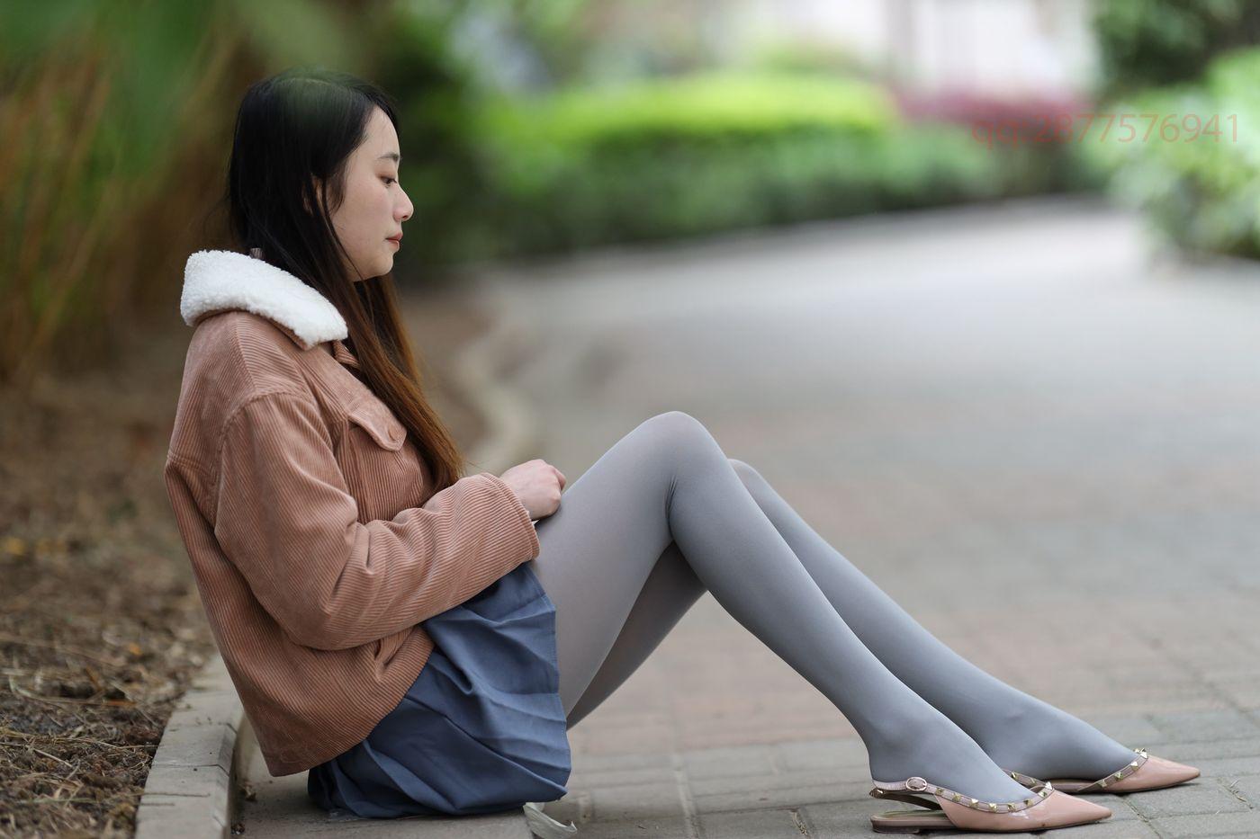 2020-11活动-大西瓜爱牙膏 2020年11月 04 短裙厚灰丝 [181P]插图7