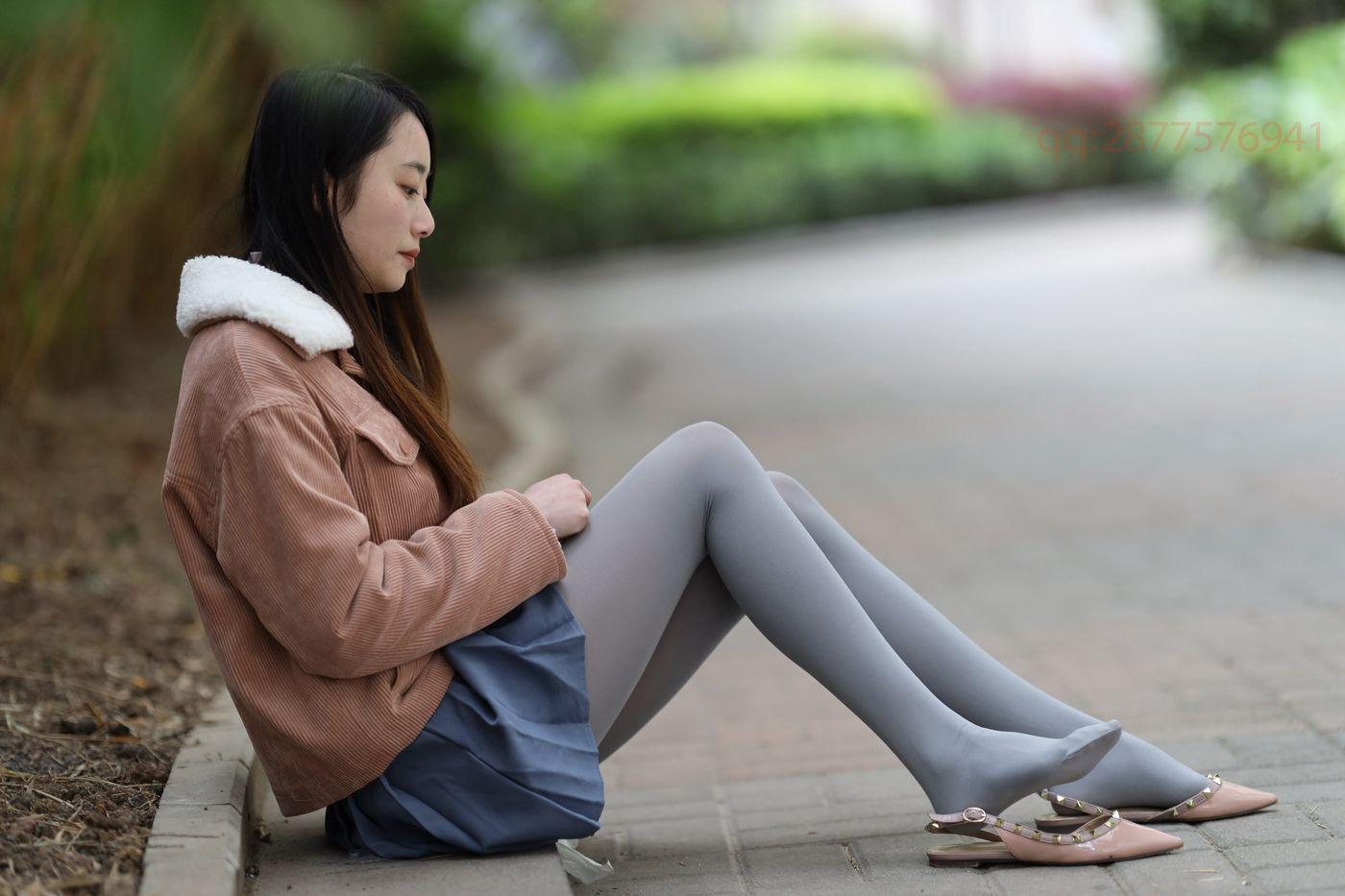 2020-11活动-大西瓜爱牙膏 2020年11月 04 短裙厚灰丝 [181P]插图8