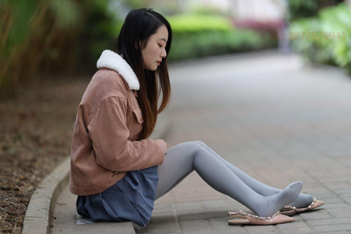 2020-11活动-大西瓜爱牙膏 2020年11月 04 短裙厚灰丝 [181P]插图9