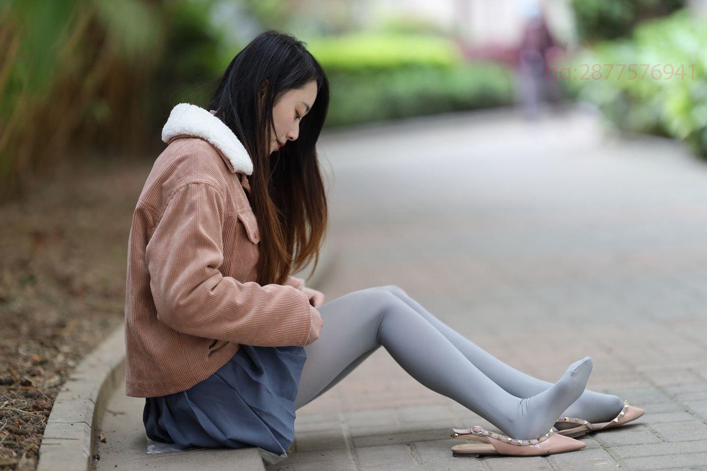 2020-11活动-大西瓜爱牙膏 2020年11月 04 短裙厚灰丝 [181P]插图