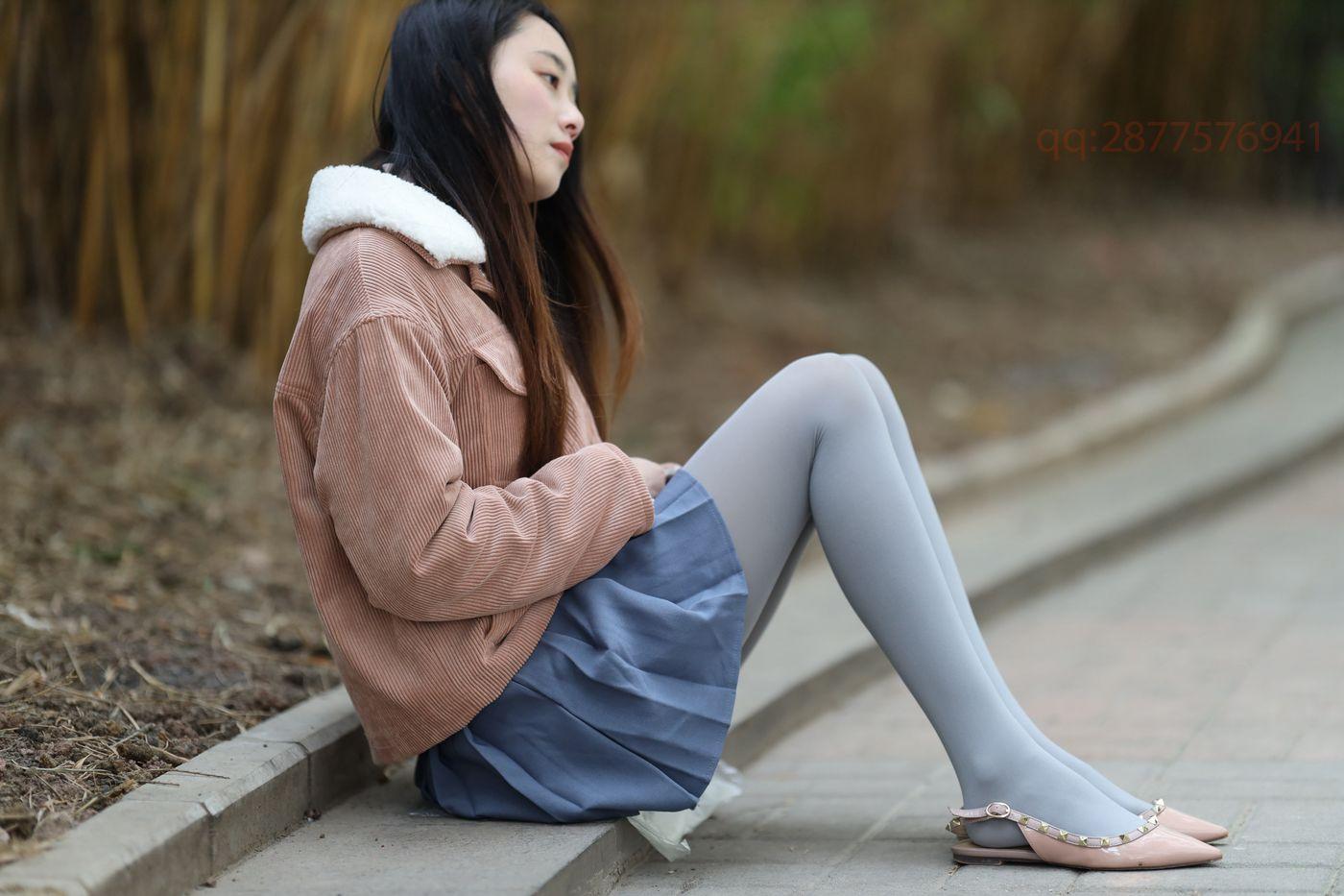2020-11活动-大西瓜爱牙膏 2020年11月 04 短裙厚灰丝 [181P]插图4