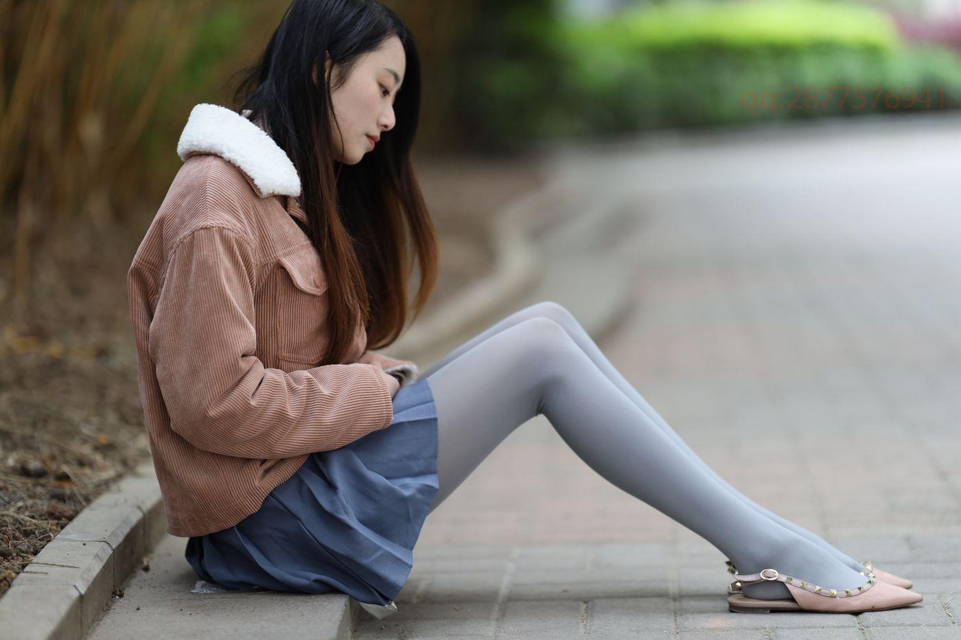 2020-11活动-大西瓜爱牙膏 2020年11月 04 短裙厚灰丝 [181P]插图7