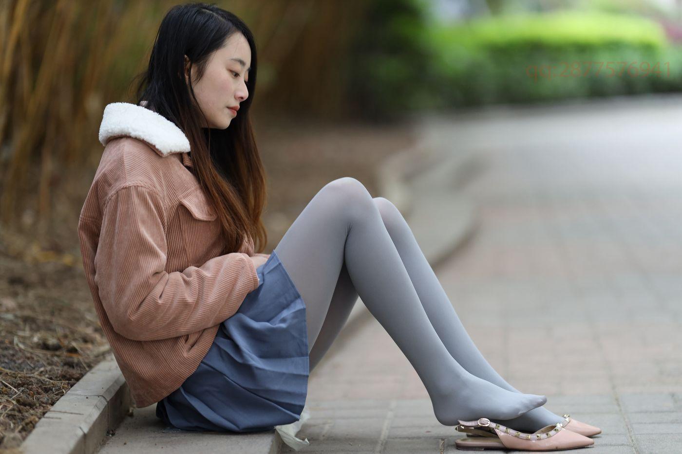 2020-11活动-大西瓜爱牙膏 2020年11月 04 短裙厚灰丝 [181P]插图
