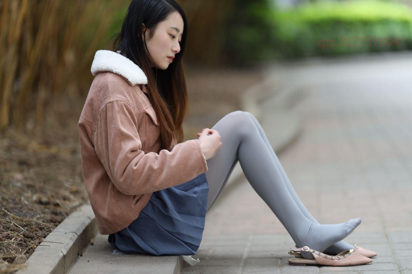 2020-11活动-大西瓜爱牙膏 2020年11月 04 短裙厚灰丝 [181P]插图1