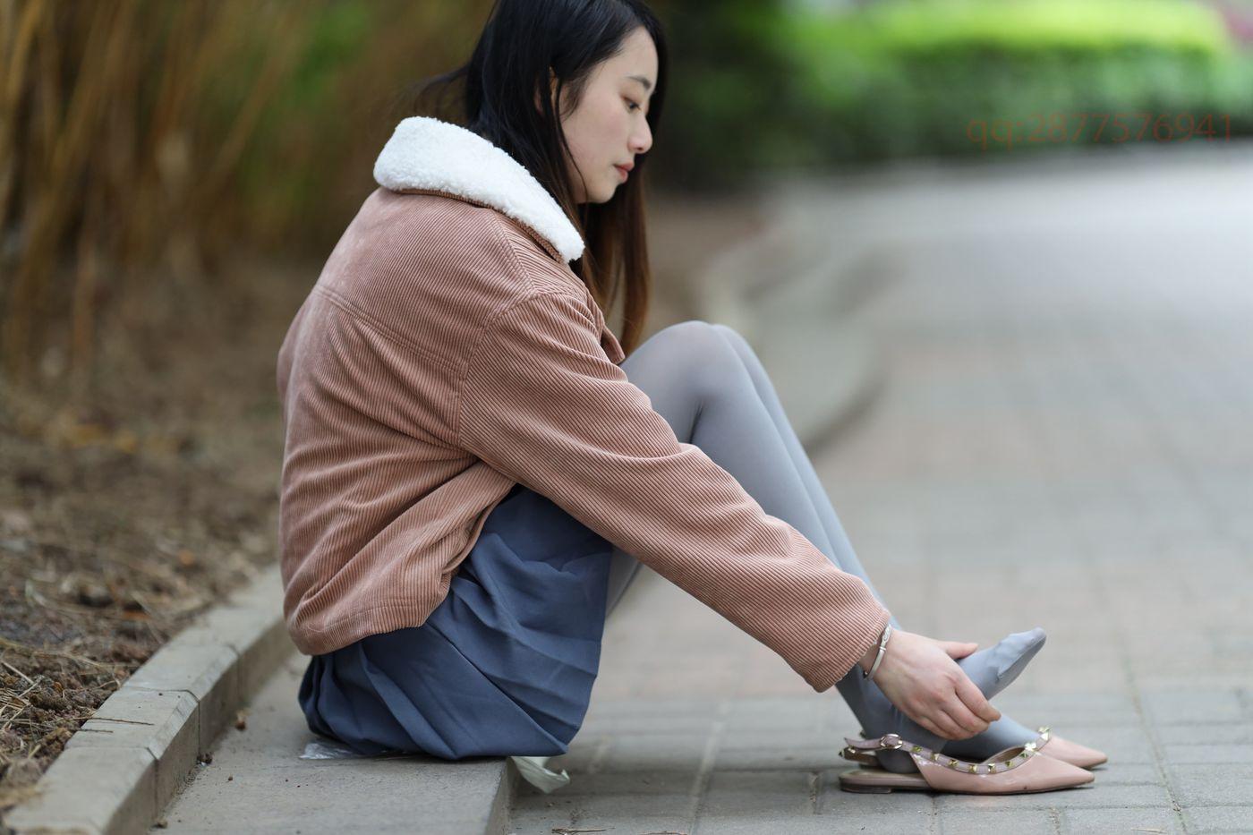 2020-11活动-大西瓜爱牙膏 2020年11月 04 短裙厚灰丝 [181P]插图2