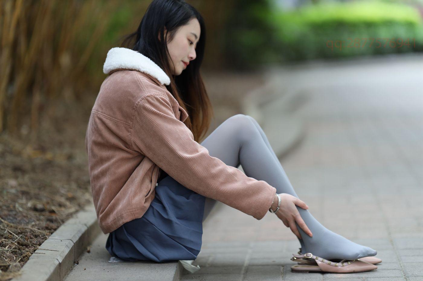 2020-11活动-大西瓜爱牙膏 2020年11月 04 短裙厚灰丝 [181P]插图4