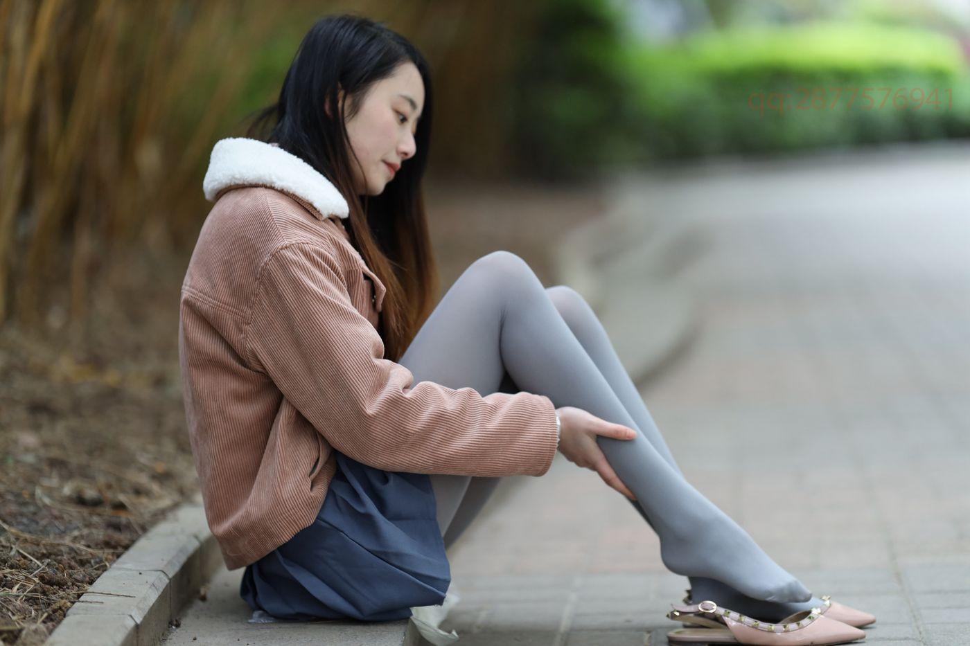 2020-11活动-大西瓜爱牙膏 2020年11月 04 短裙厚灰丝 [181P]插图5