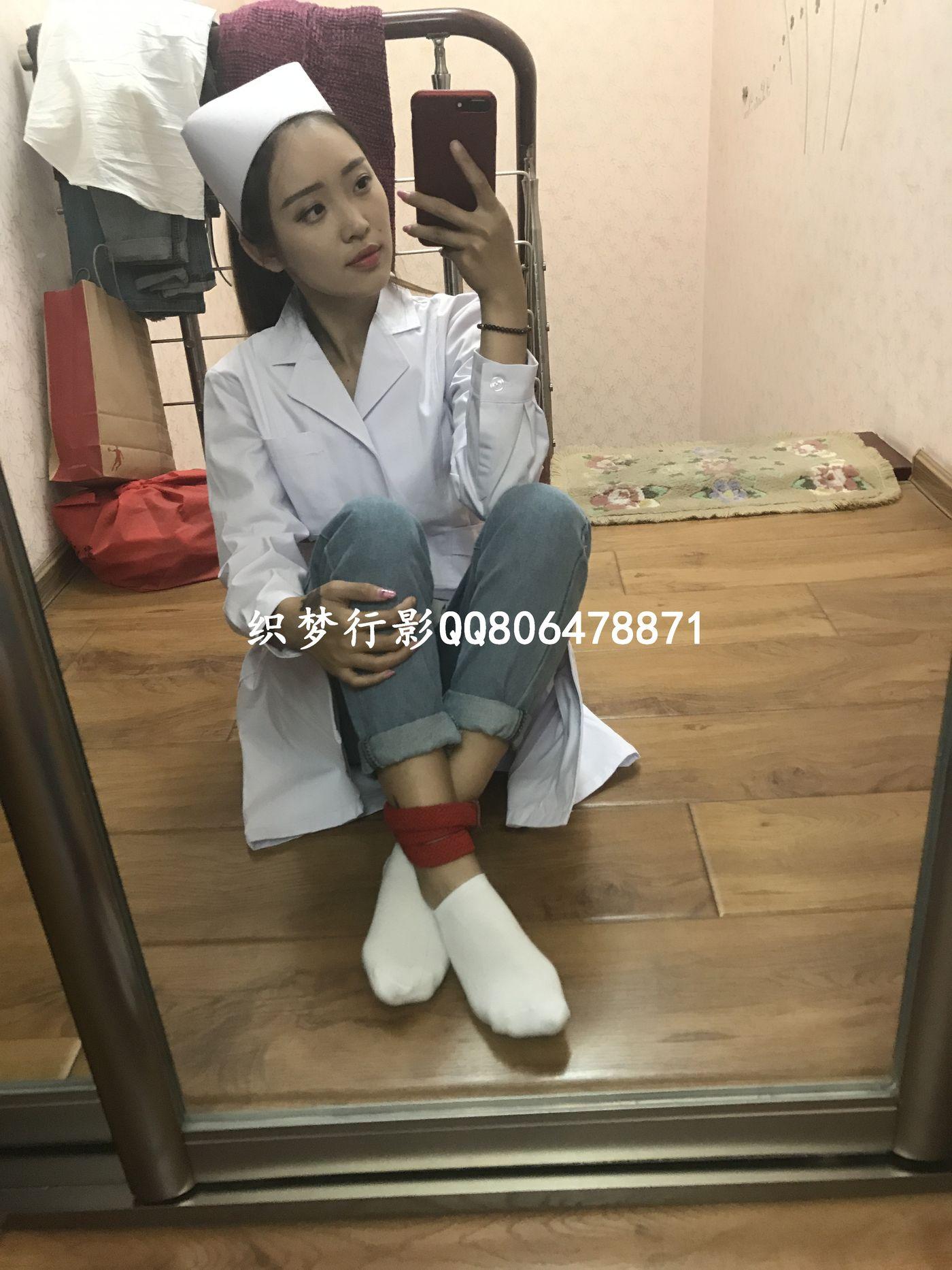 织梦行影 NO.003 护士服棉袜 [76P]插图7