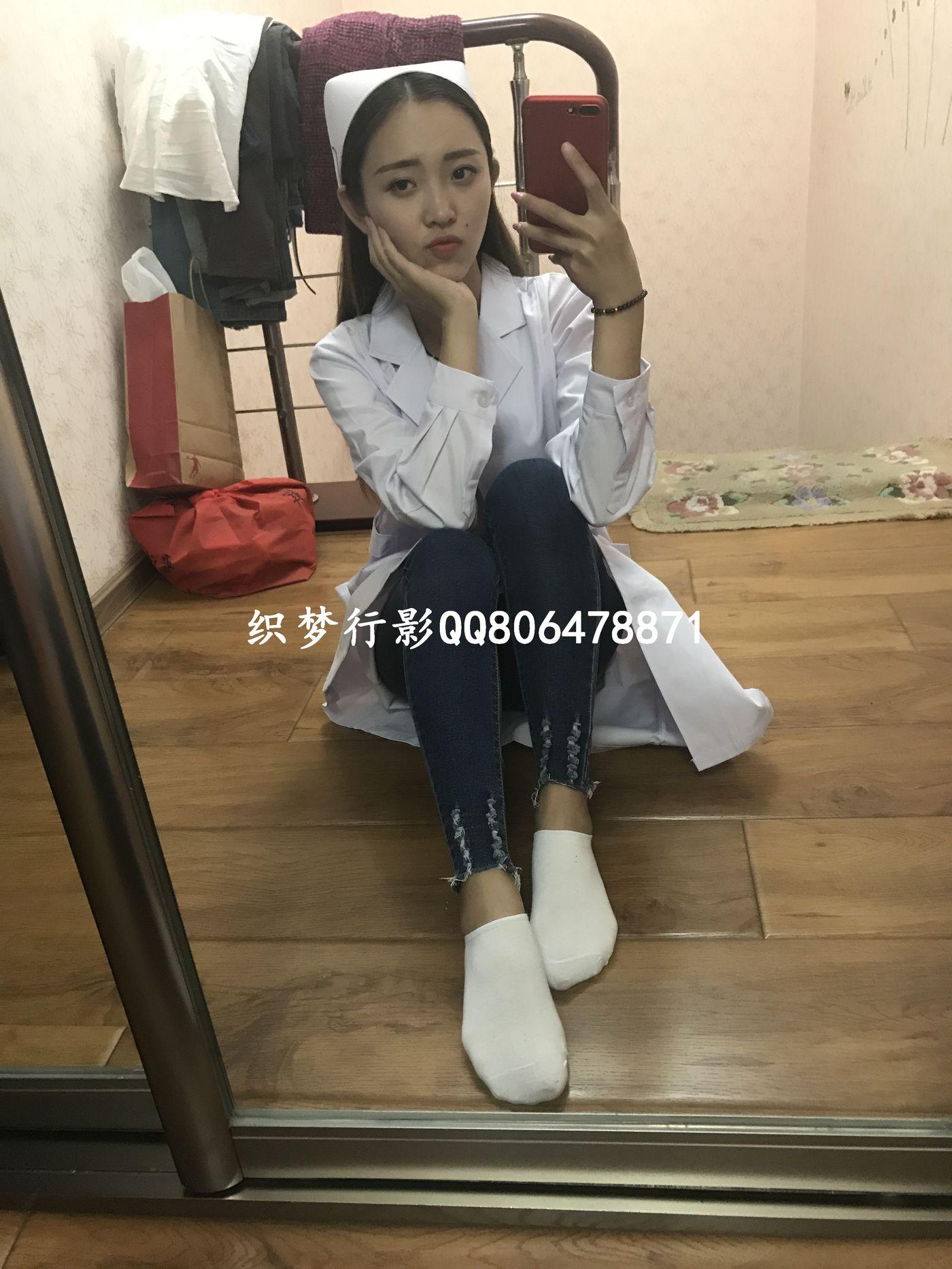 织梦行影 NO.003 护士服棉袜 [76P]插图5